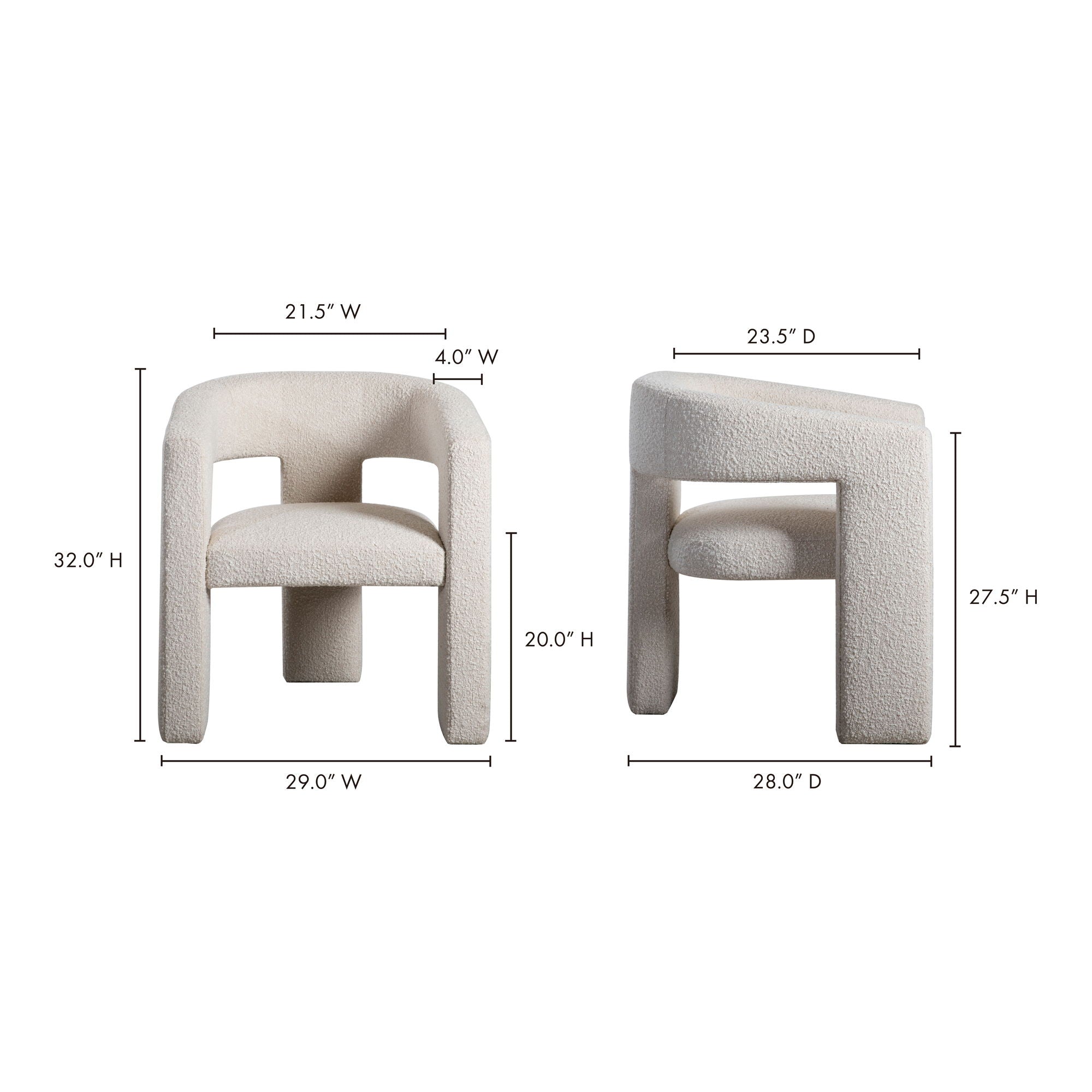 Elo - Occasional Chair - White