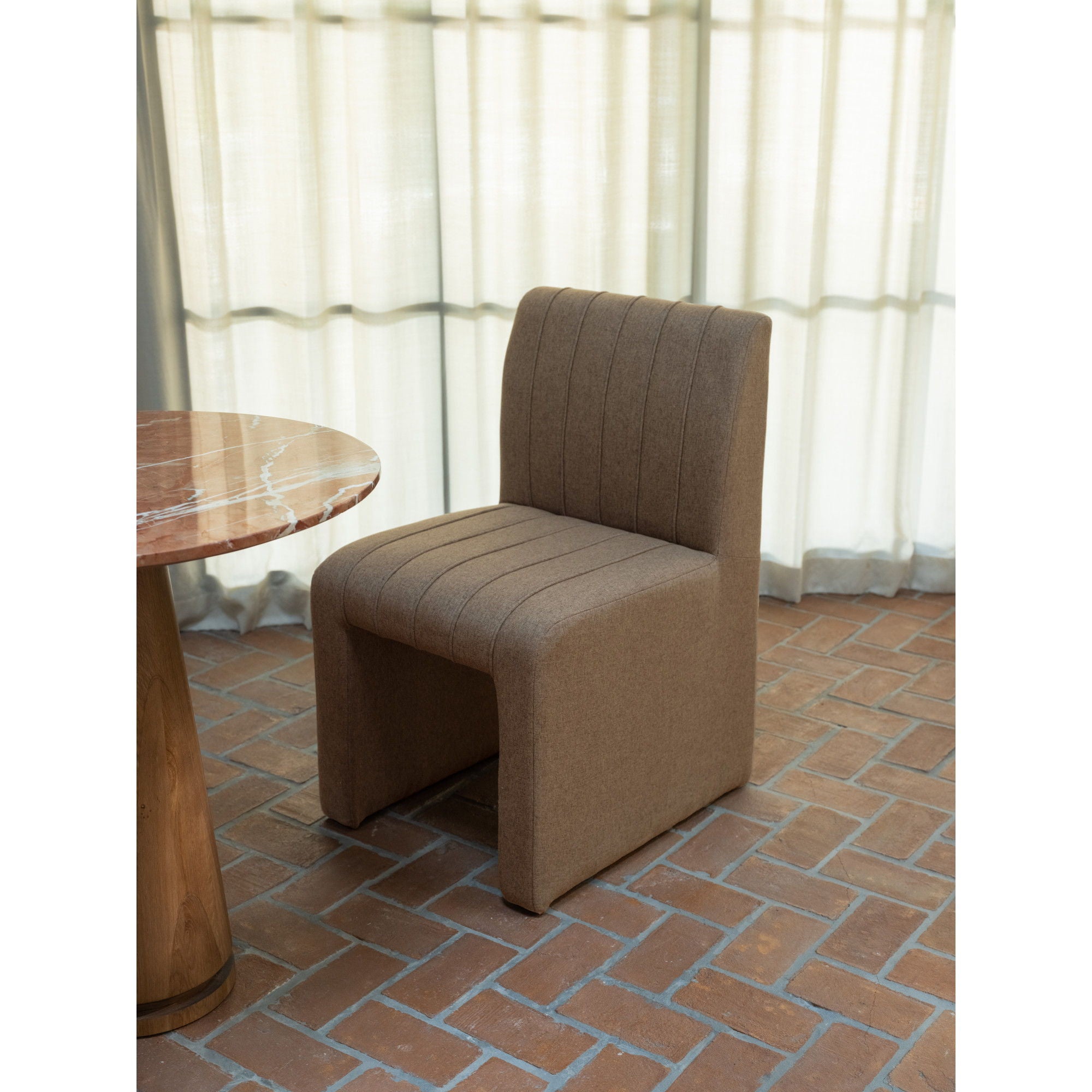 Sally - Dining Chair - Light Brown