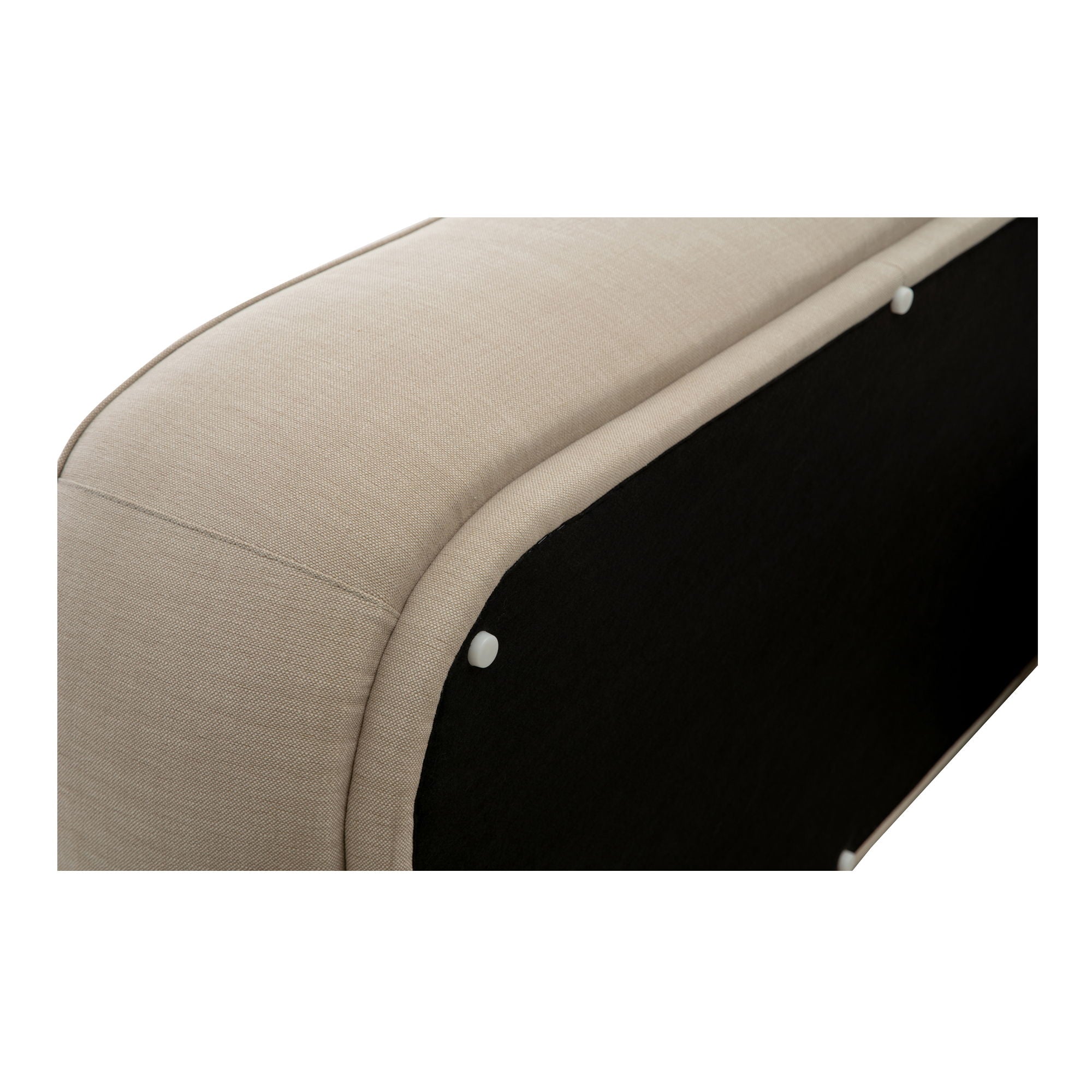 Marion - Rectangular Ottoman - Beige