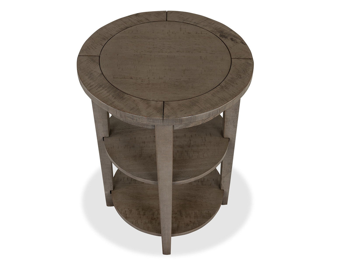 Paxton Place - Round Accent End Table - Dovetail Gray