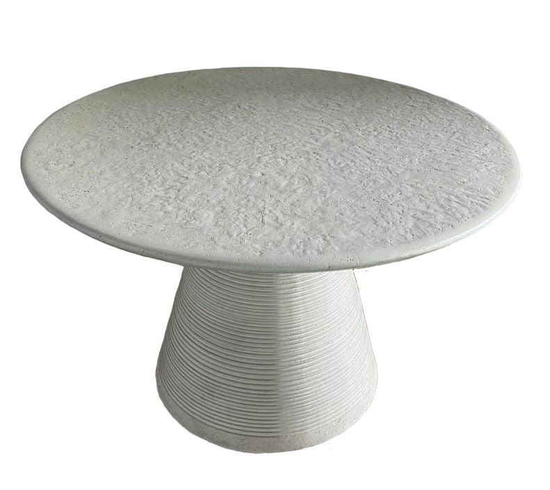 Fern - Outdoor Round Dining Table - White