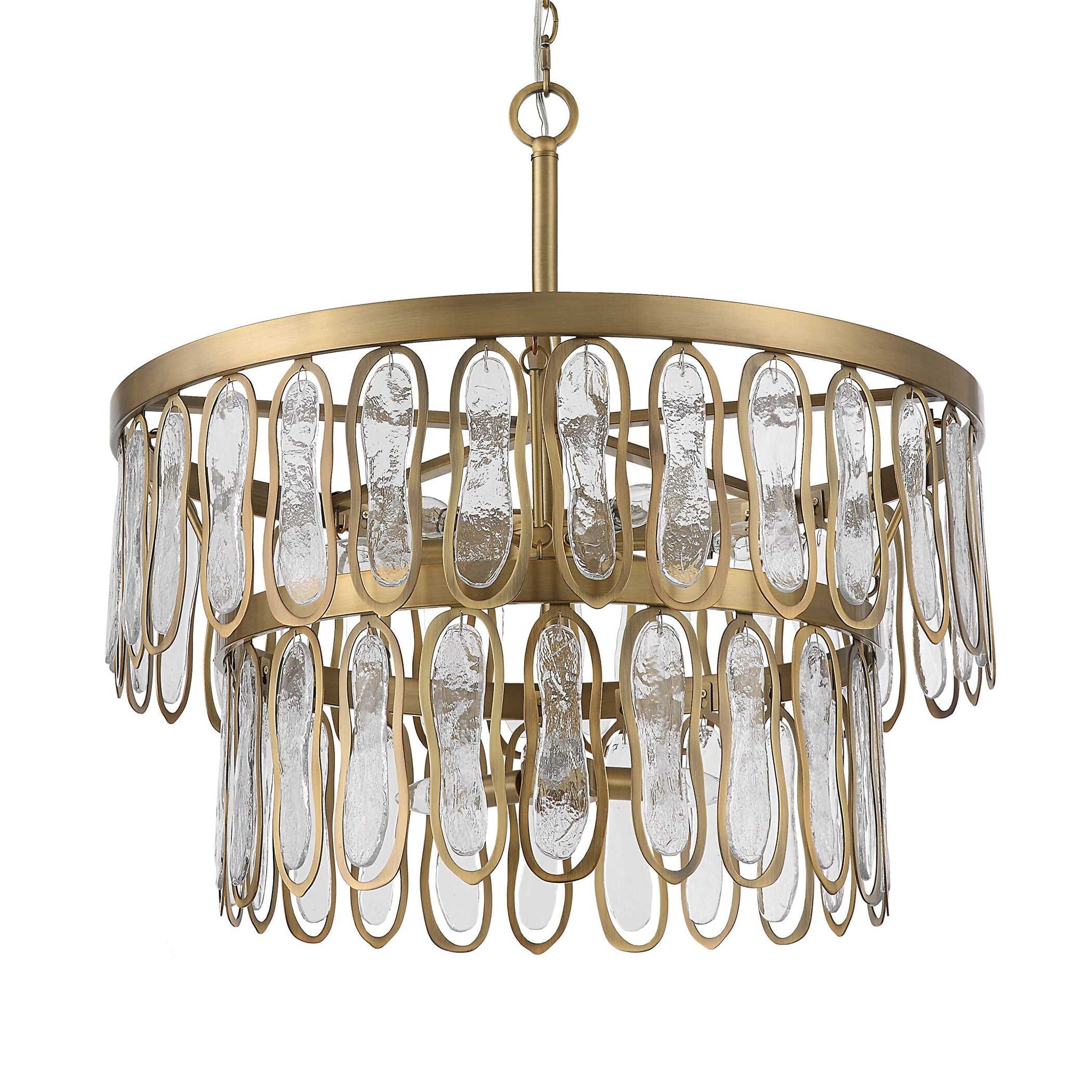 Aurelie - 9 Light Round Pendant - Brass