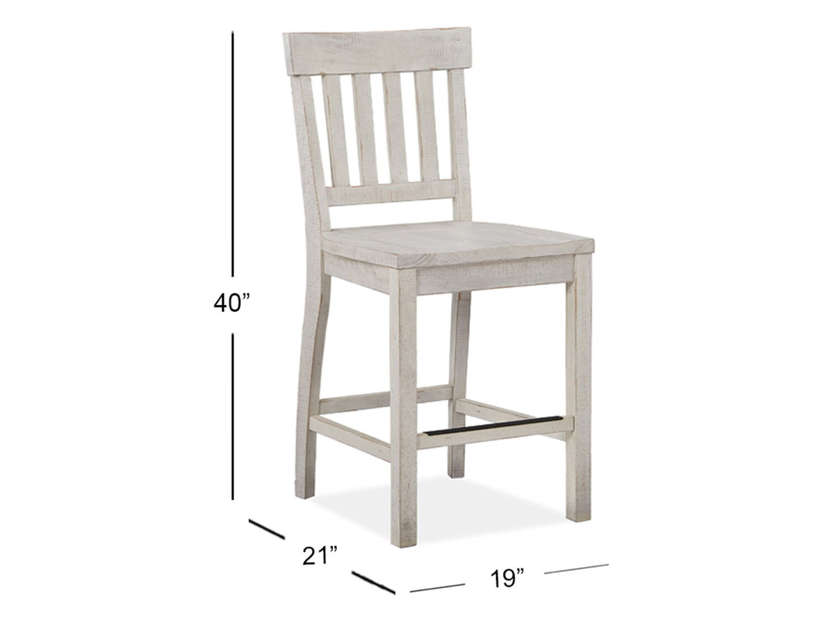 Bronwyn - Counter Chair (Set of 2) - Alabaster