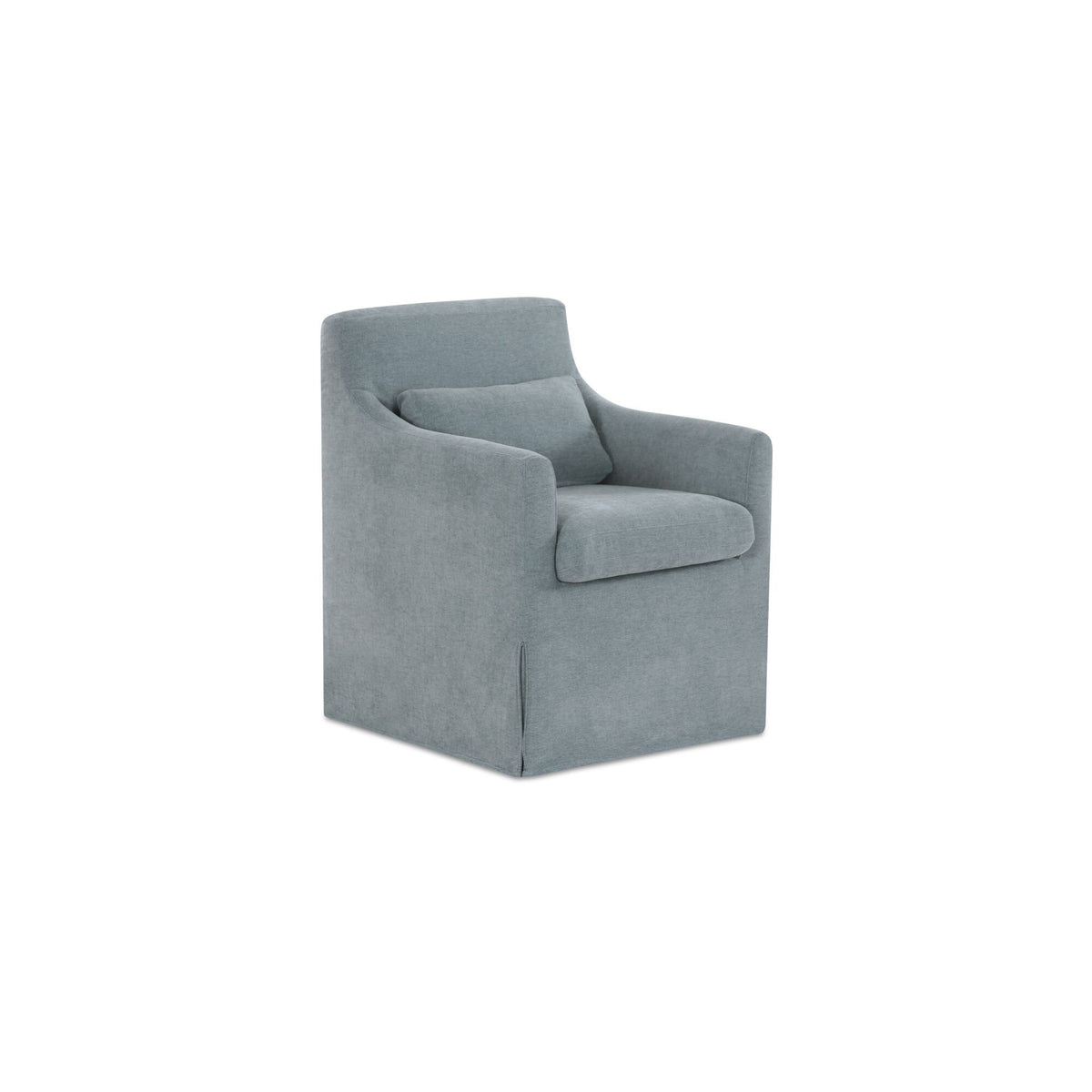 Lydia - Slipcover Dining Chair - Blue / Gray