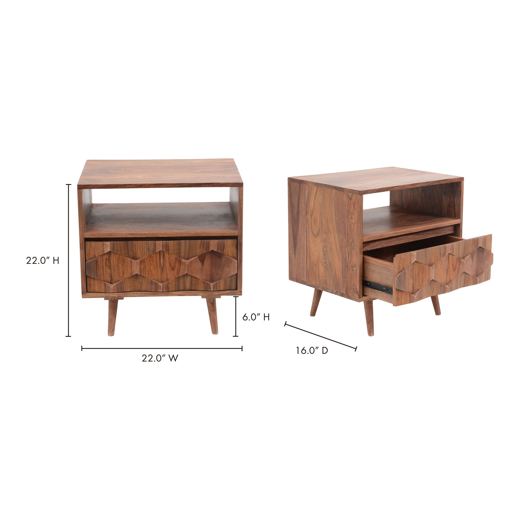 O2 - Nightstand - Natural