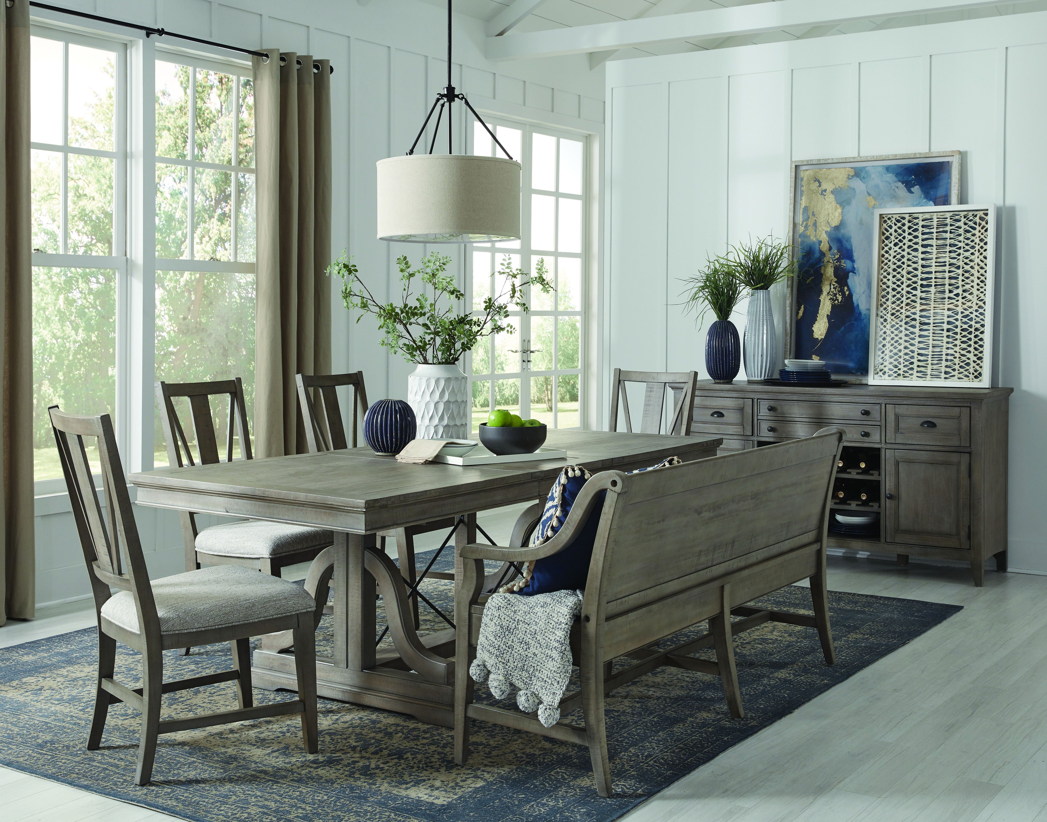 Paxton Place - Trestle Dining Table - Dovetail Grey