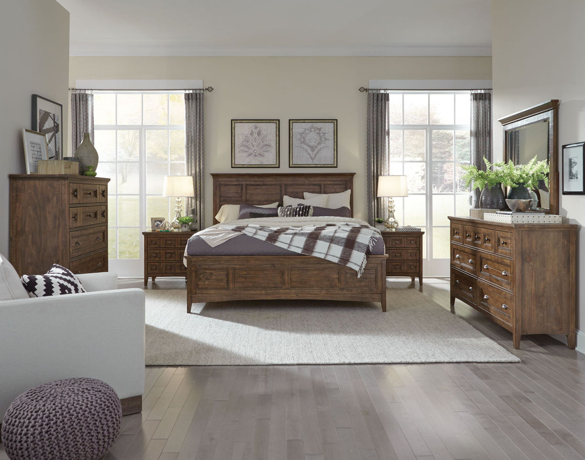 Bay Creek - Complete Panel Bed With Storage Rails