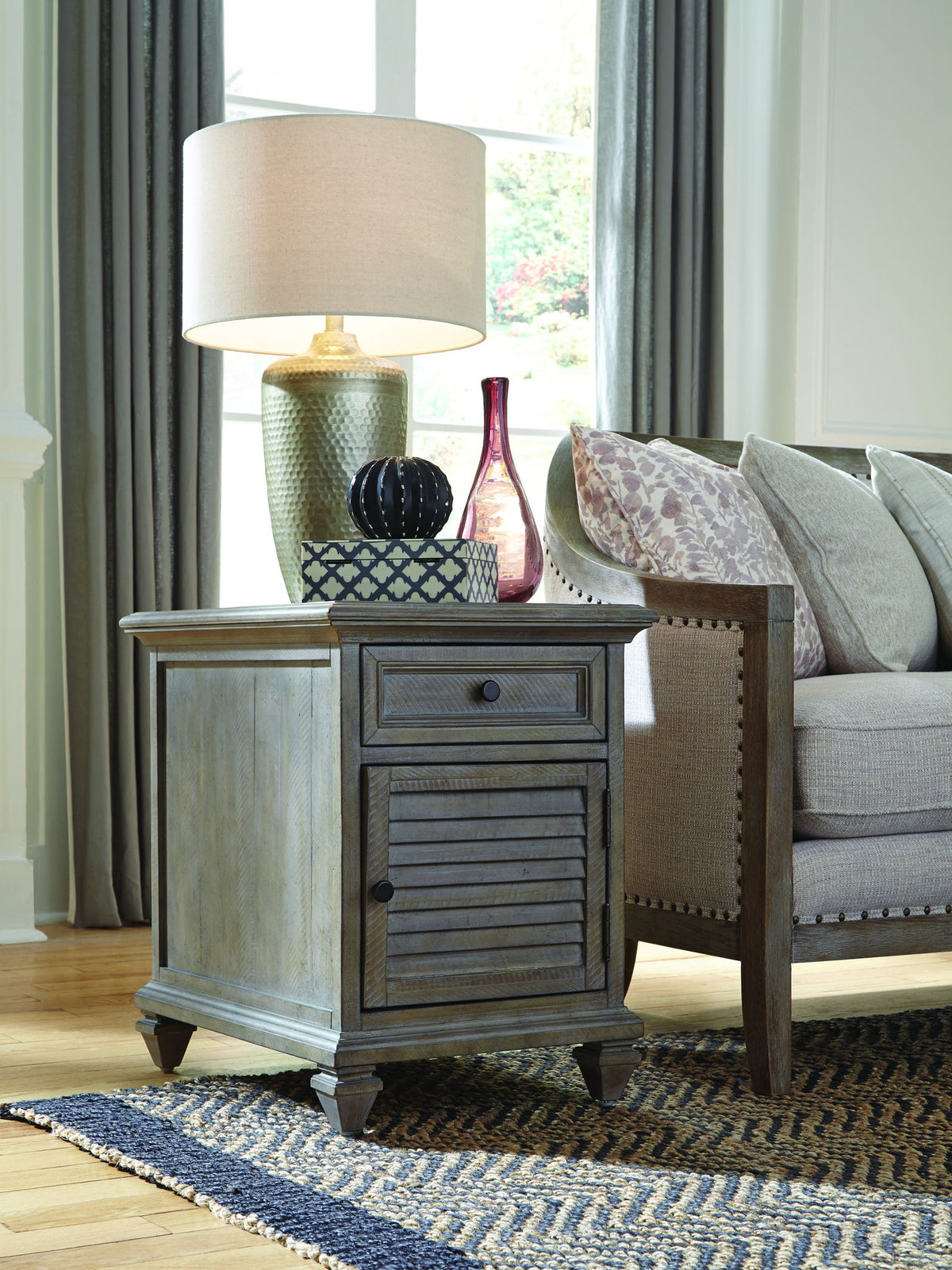 Lancaster - Chairside End Table - Dove Tail Gray