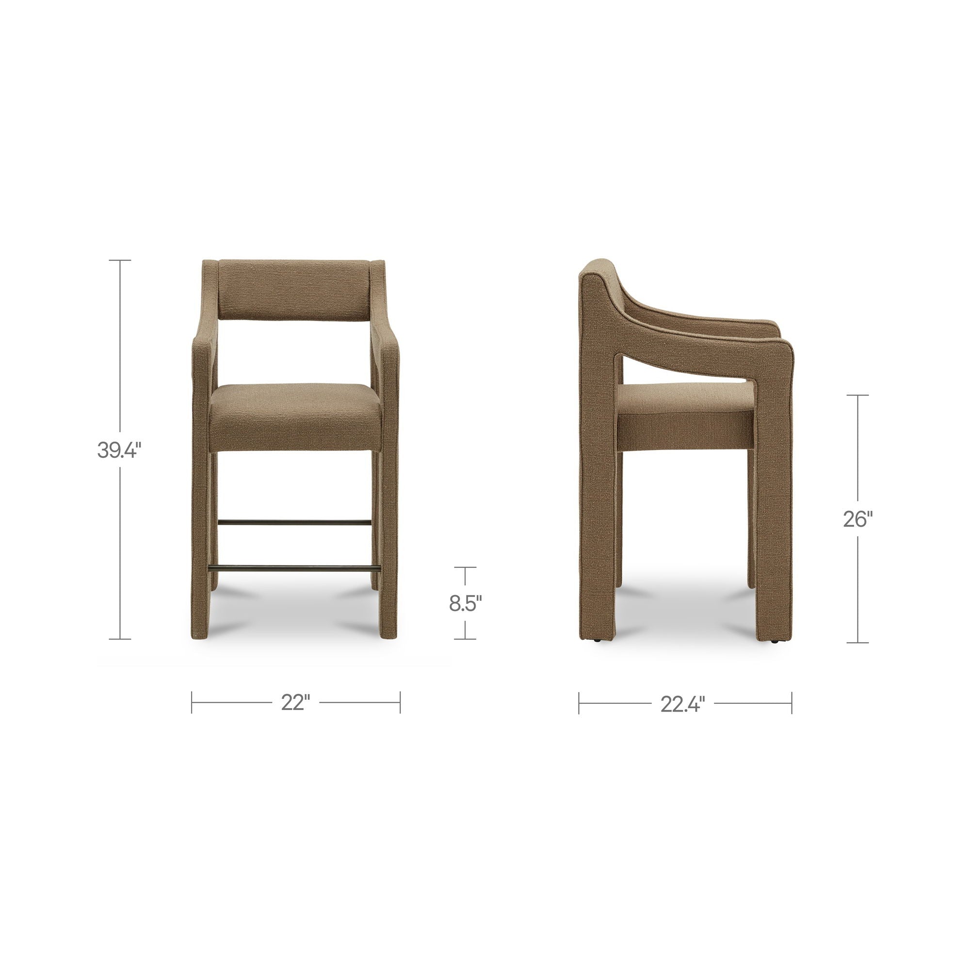 Elise - Counter Stool - Ochre