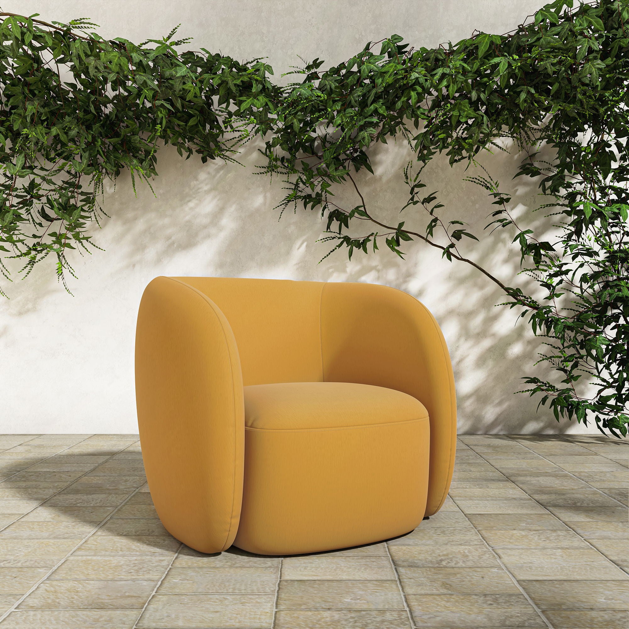 Rae - Outdoor Accent Chair - Orange