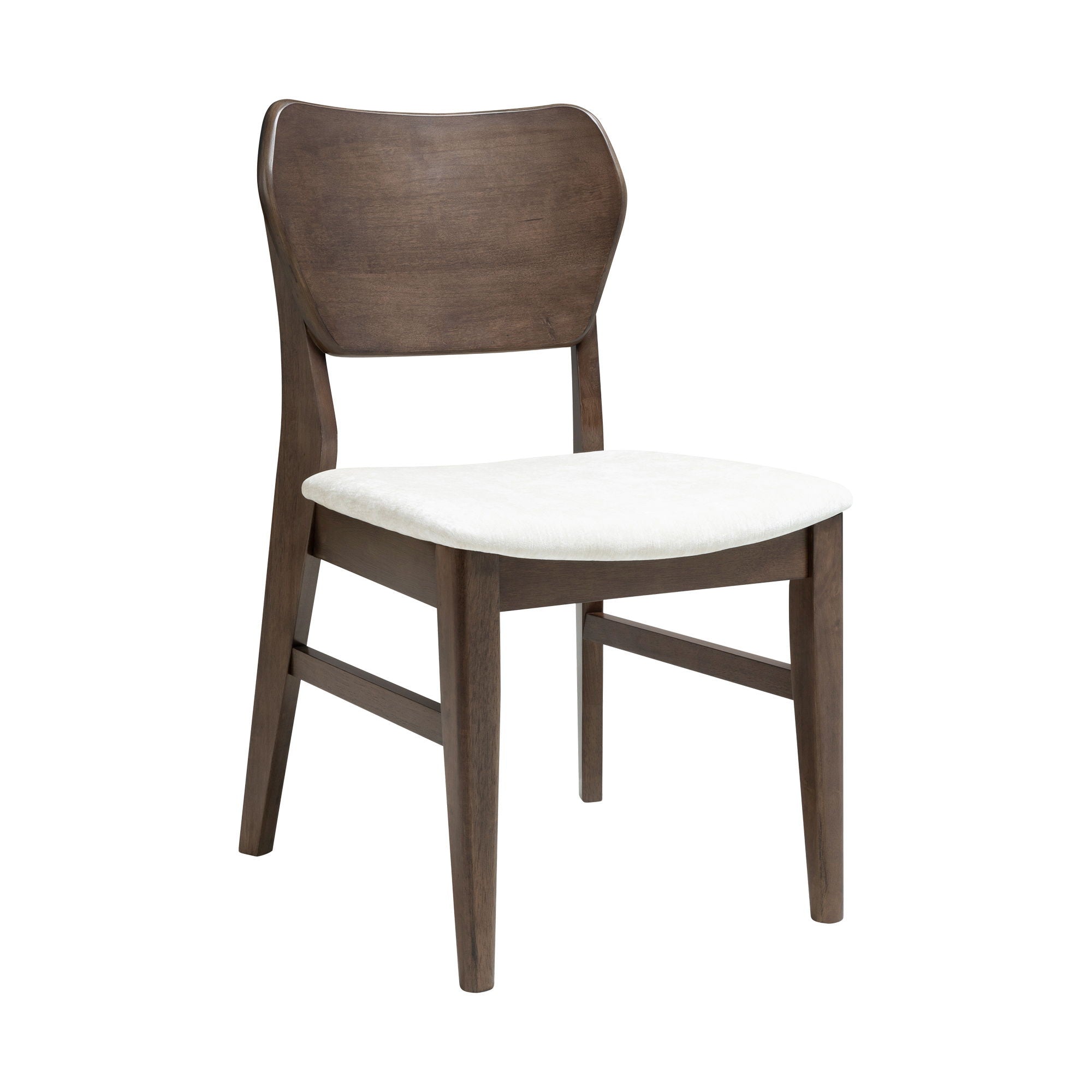 West End - Curved Panel Chair With Ivory Seat