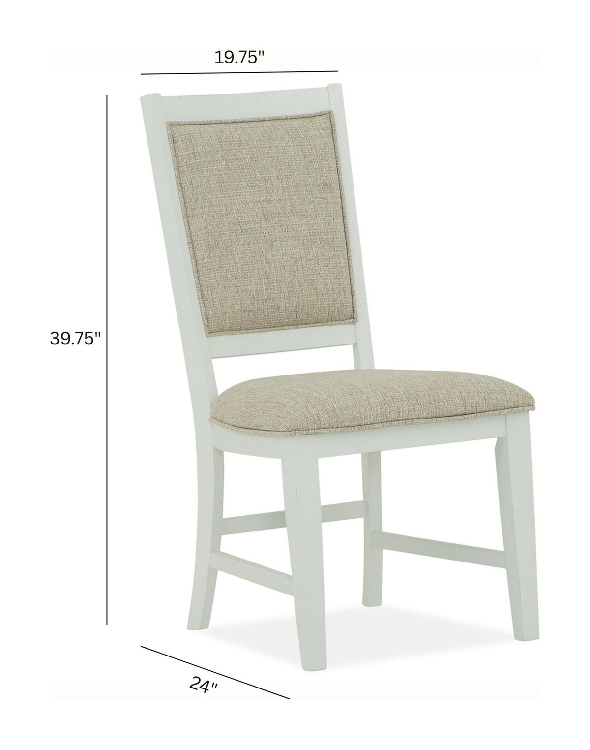 Heron Cove - Step Up Side Chair With Upholstered Seat & Back (Set of 2) - Chalk White