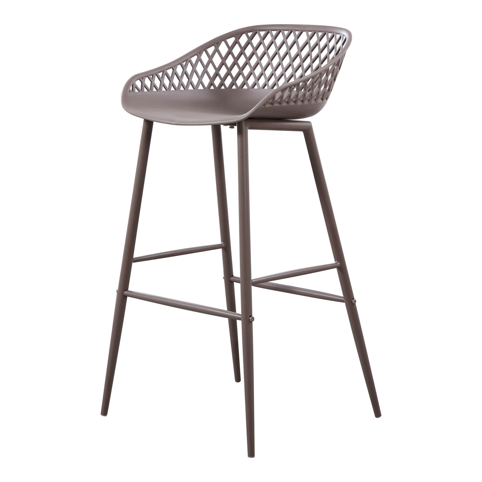 Piazza - Outdoor Barstool (Set of 2) - Gray