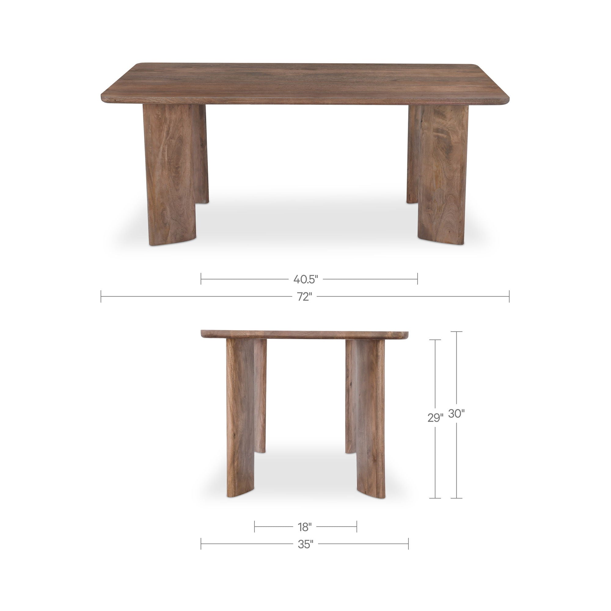 Lia - Dining Table - Dark Brown