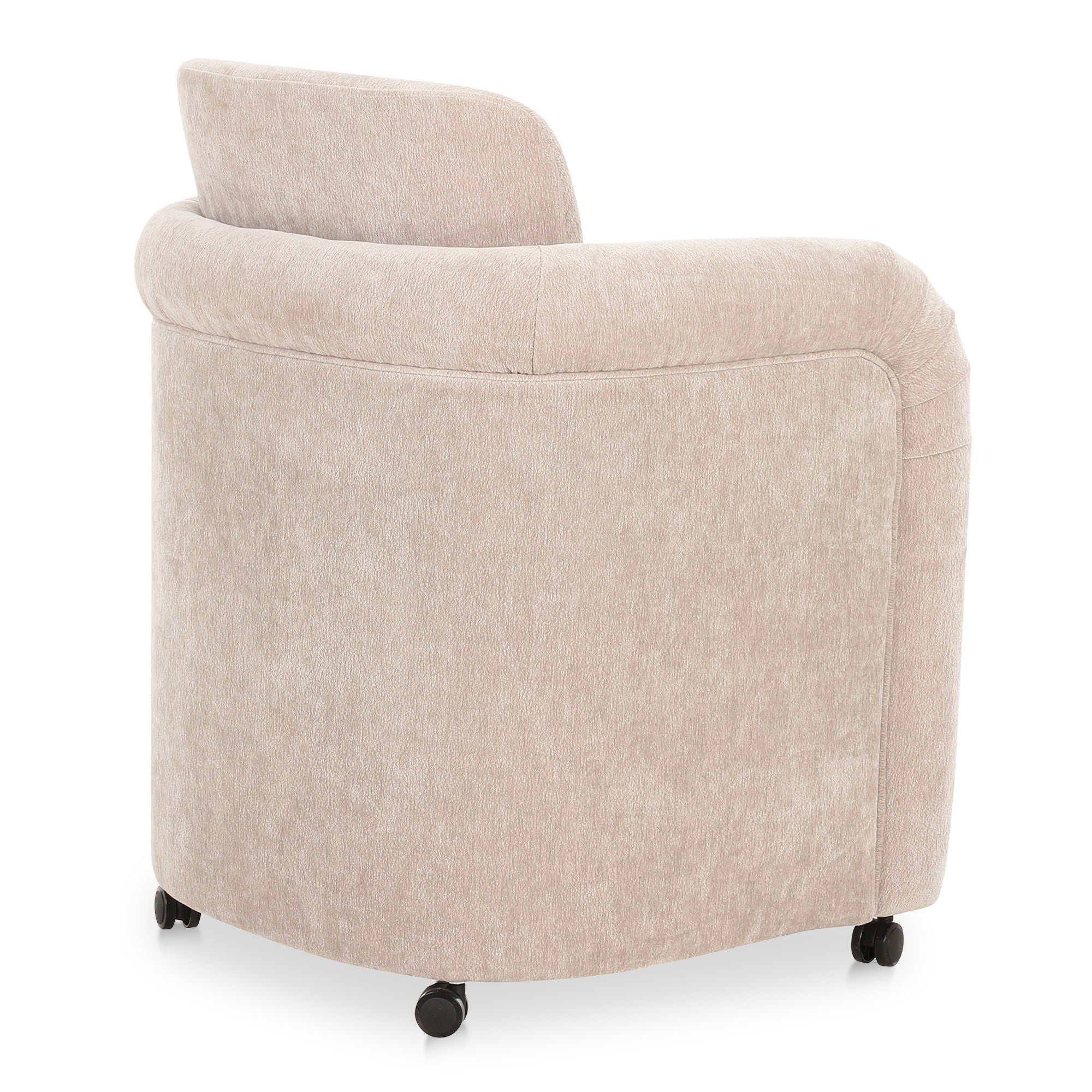 Mesto - Rolling Dining Chair - Gray