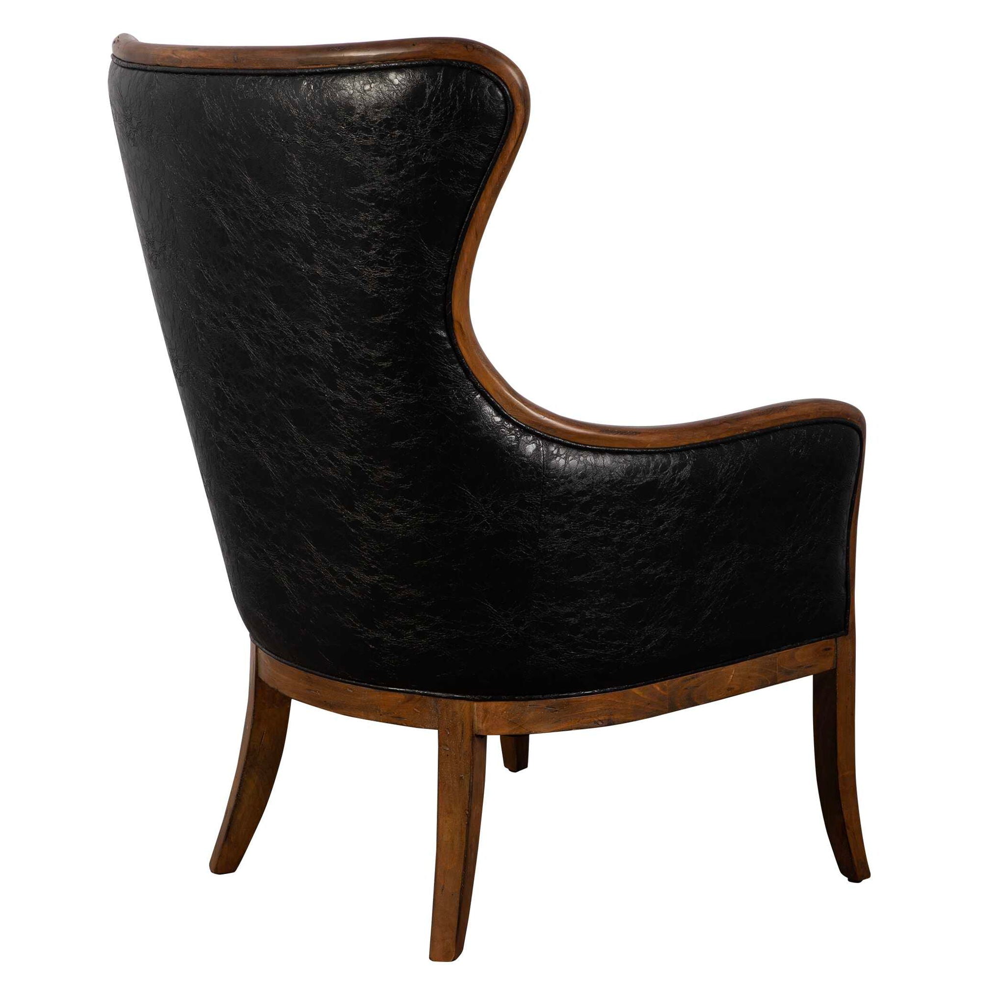 Snowden - Tan Wing Chair - Light Brown