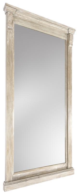 Adelaide - Floor Mirror - Natural White Wash