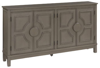 Darlock - Accent Cabinet - Warm Gray