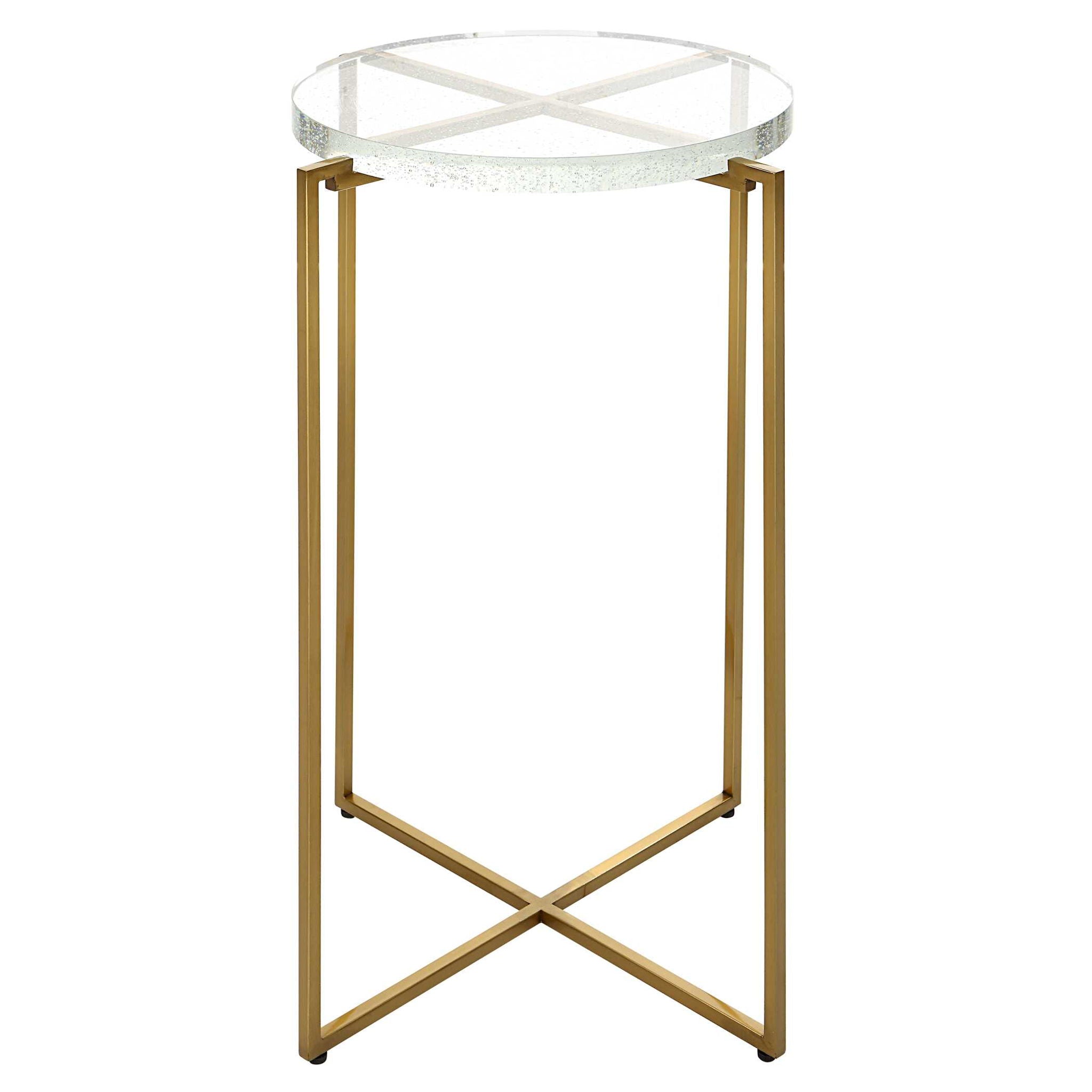 Star-Crossed - Glass Accent Table - Gold