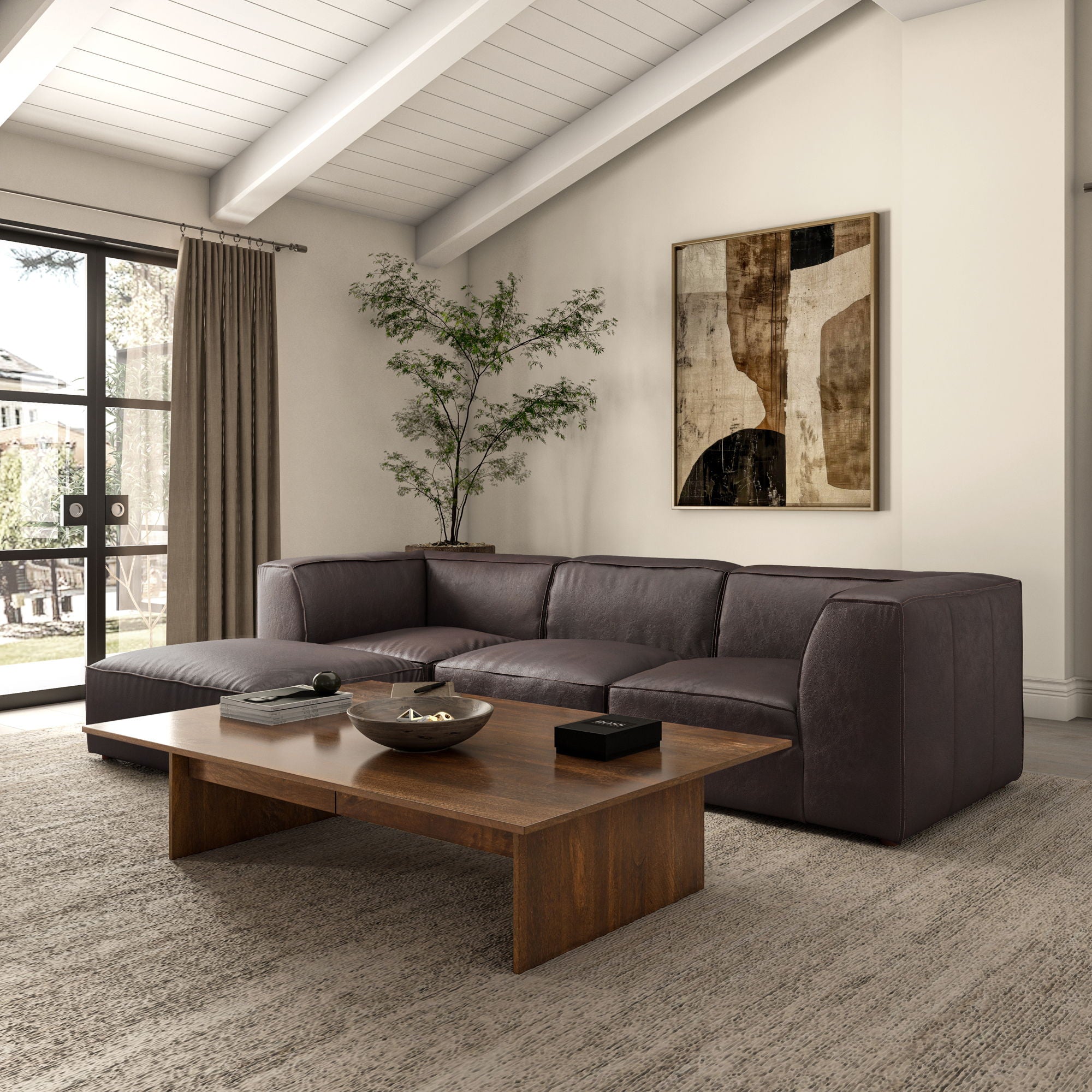 Form - Slipper Chair - Espresso Brown