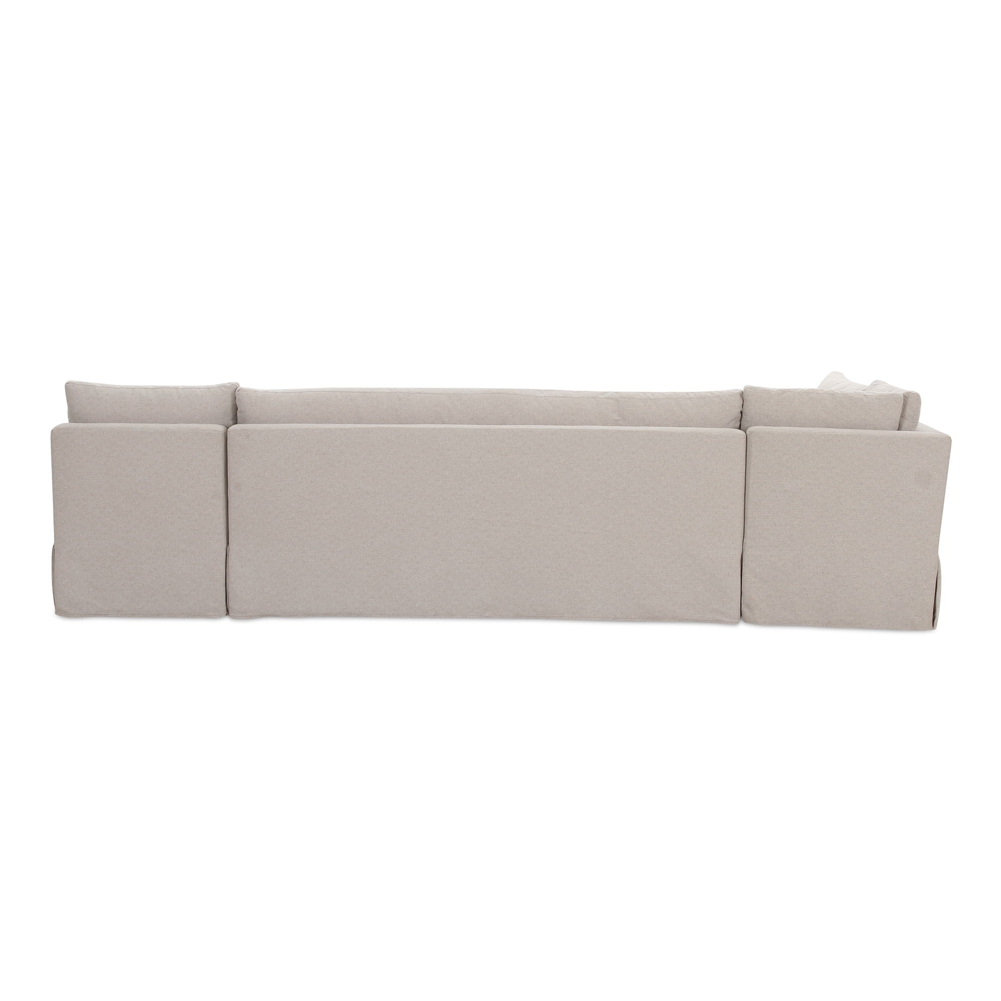 Fable - Slipcover Dining Banquette L-Shape Sectional - Beige