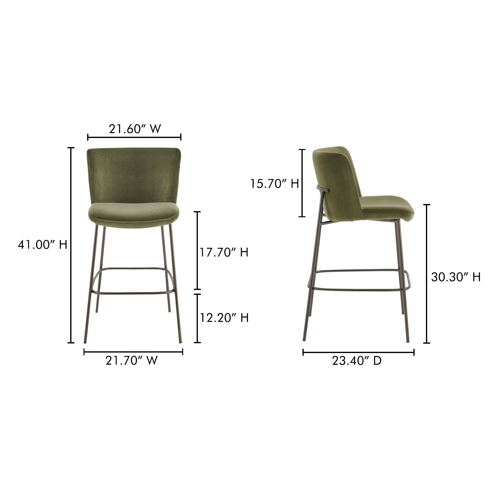 Early - Bar Stool - Green