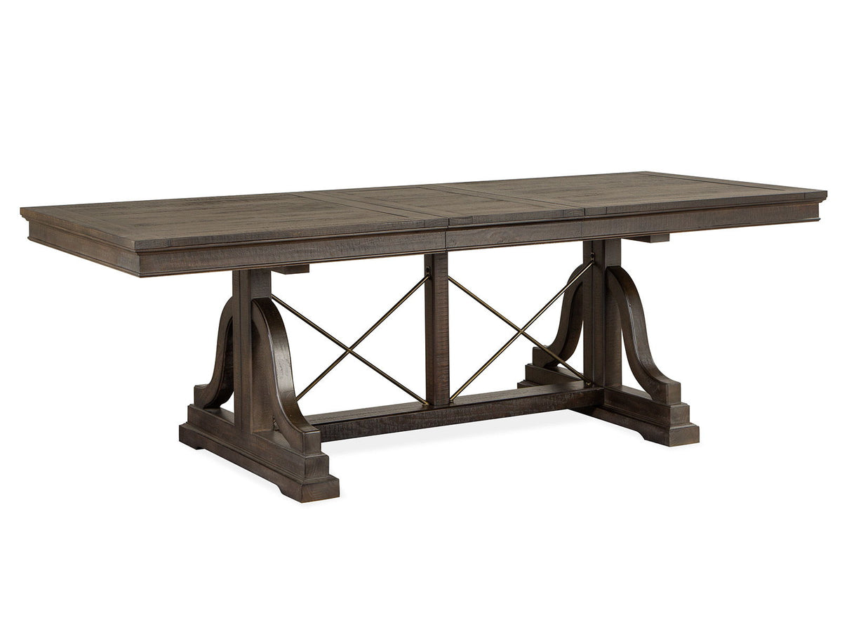 Westley Falls - Trestle Dining Table - Graphite