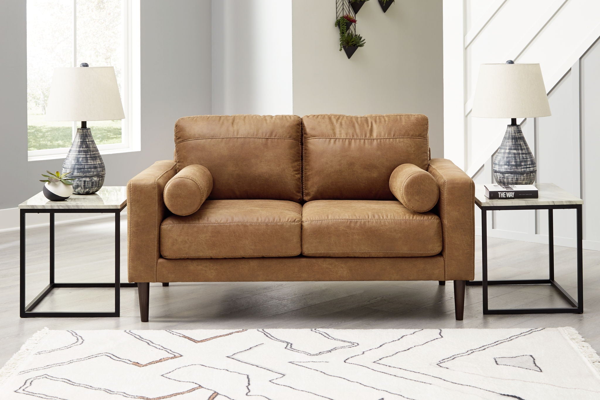 Telora - 2 Pc. - Sofa, Loveseat - Caramel