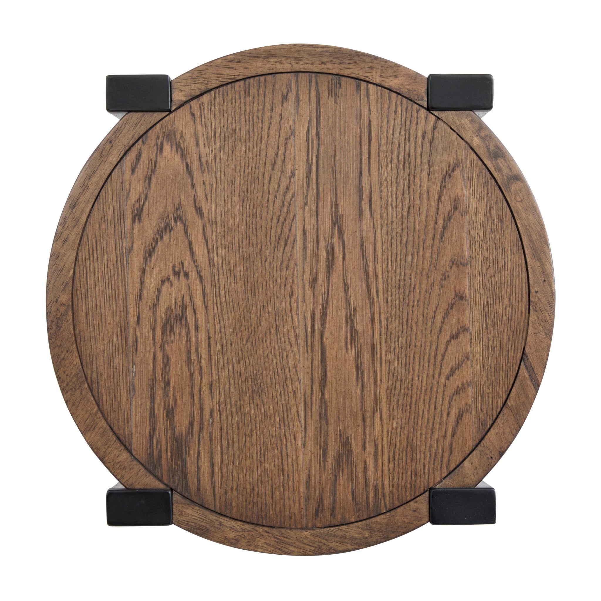 Kaysen - Round End Table - Dark Brown