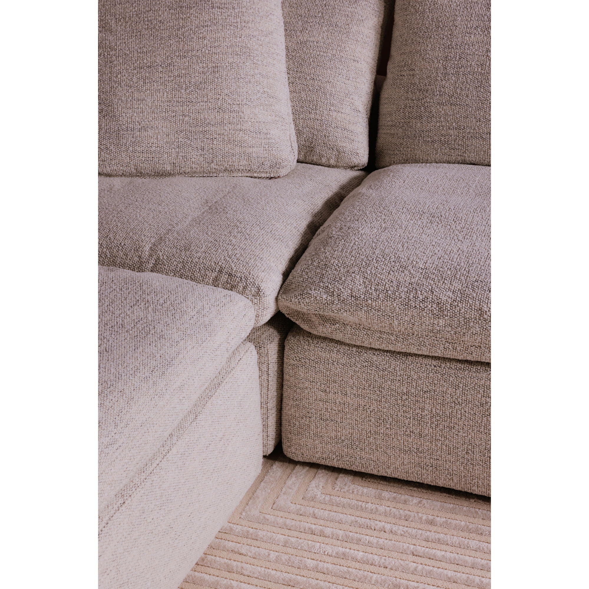 Clay - Ottoman - White