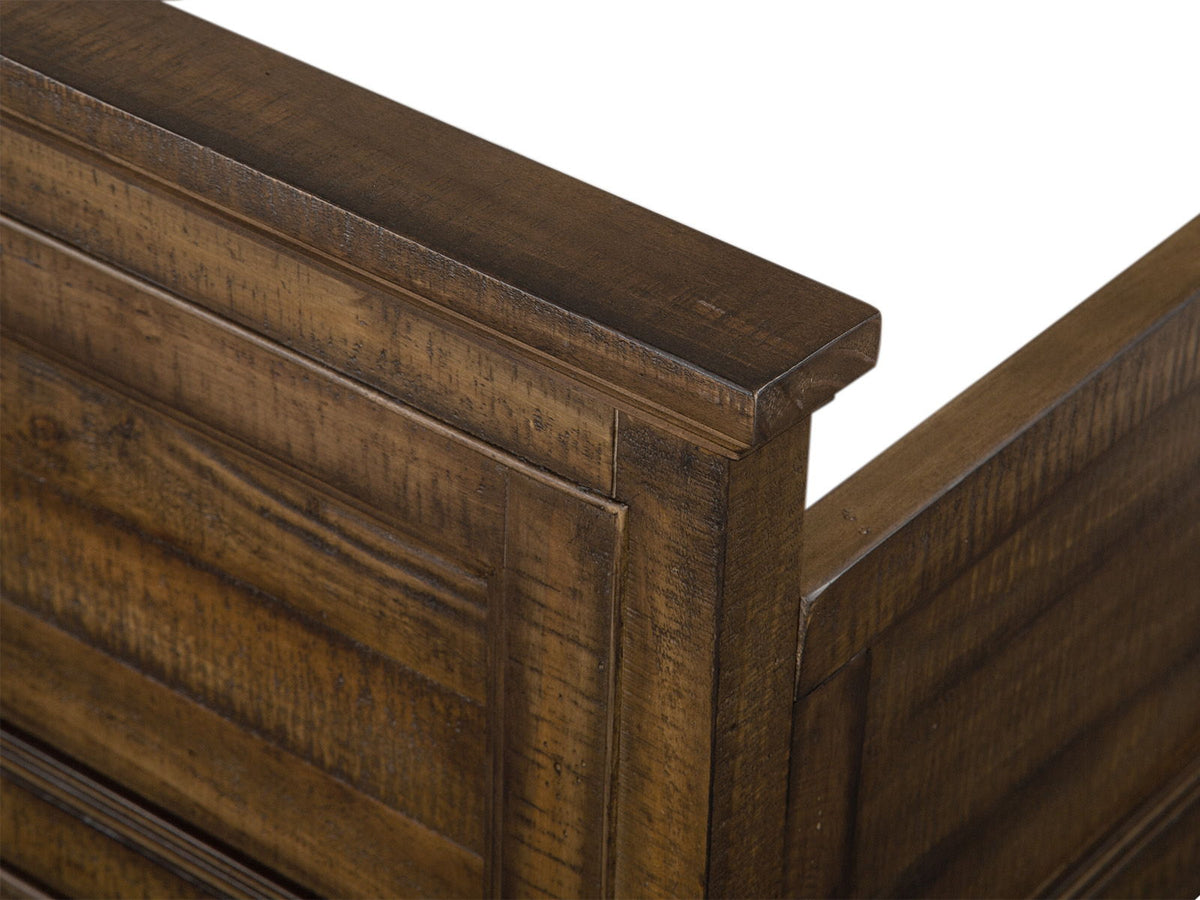 Bay Creek - Complete Panel Bed With Storage Rails