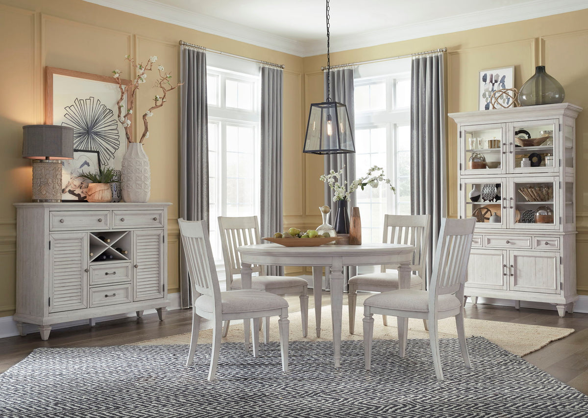 Newport - Dining Side Chair With Upholstered Seat (Set of 2) - Alabaster