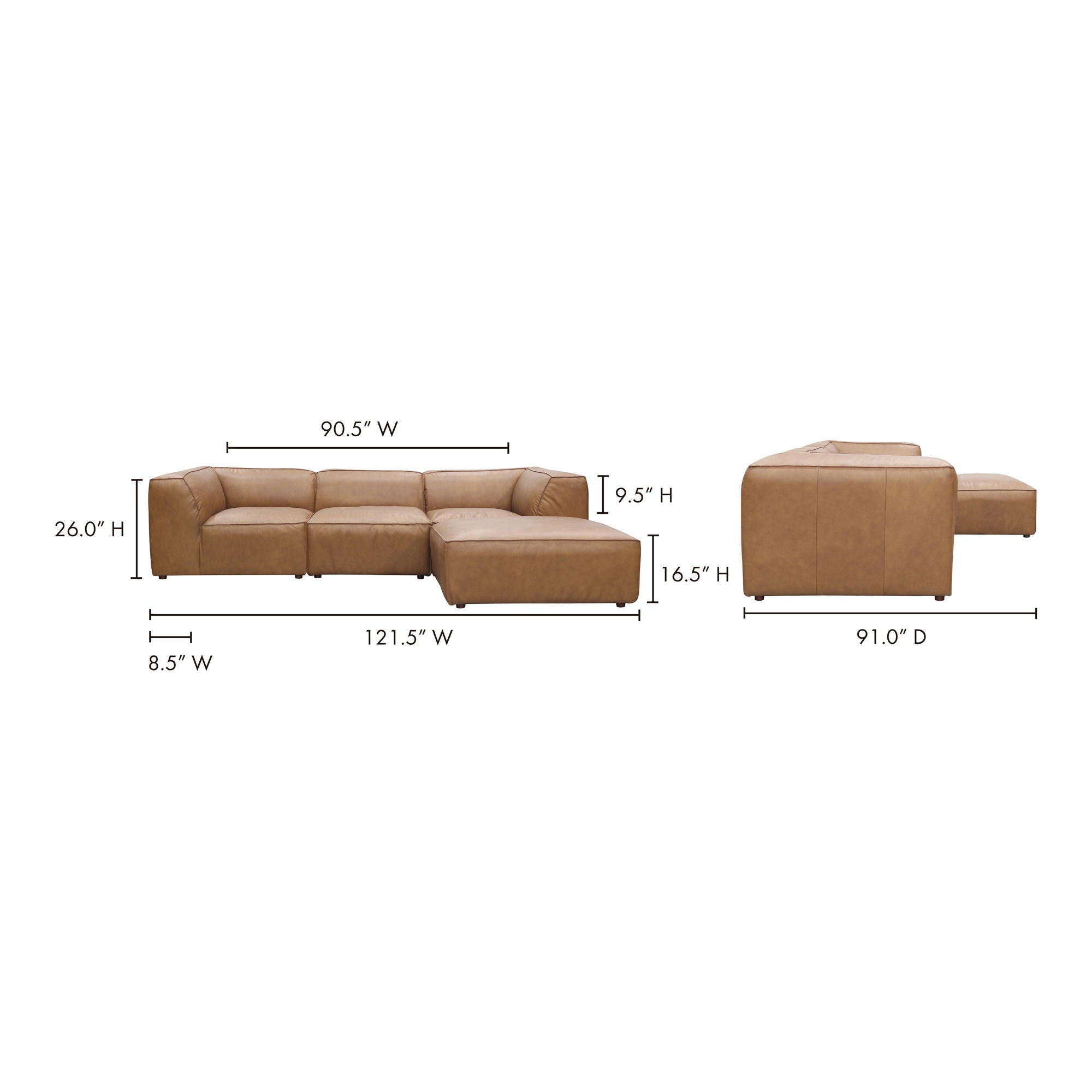 Form - Lounge Modular Sectional - Sonoran Tan