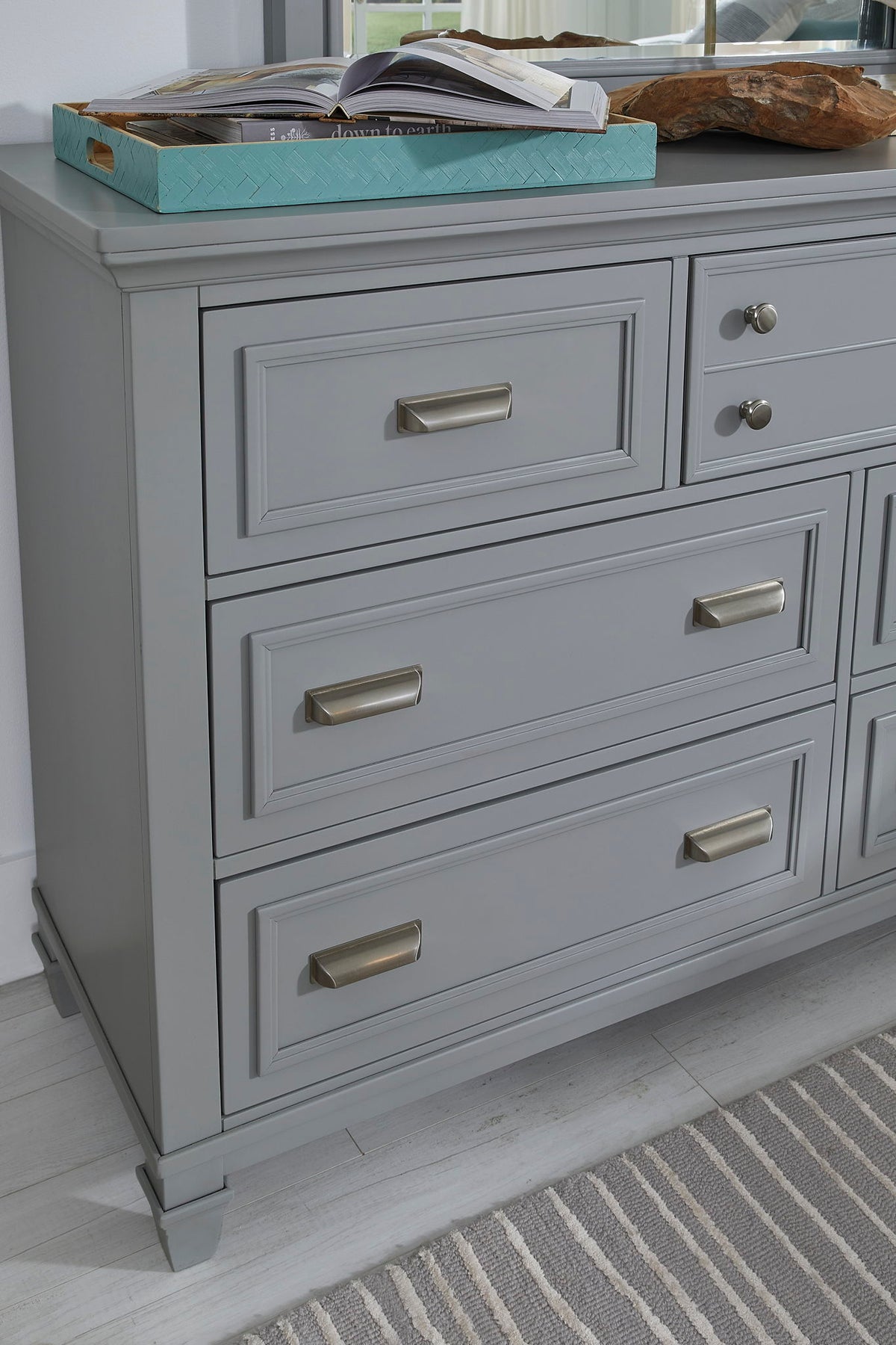 Charleston - Drawer Dresser With Landscape Mirror