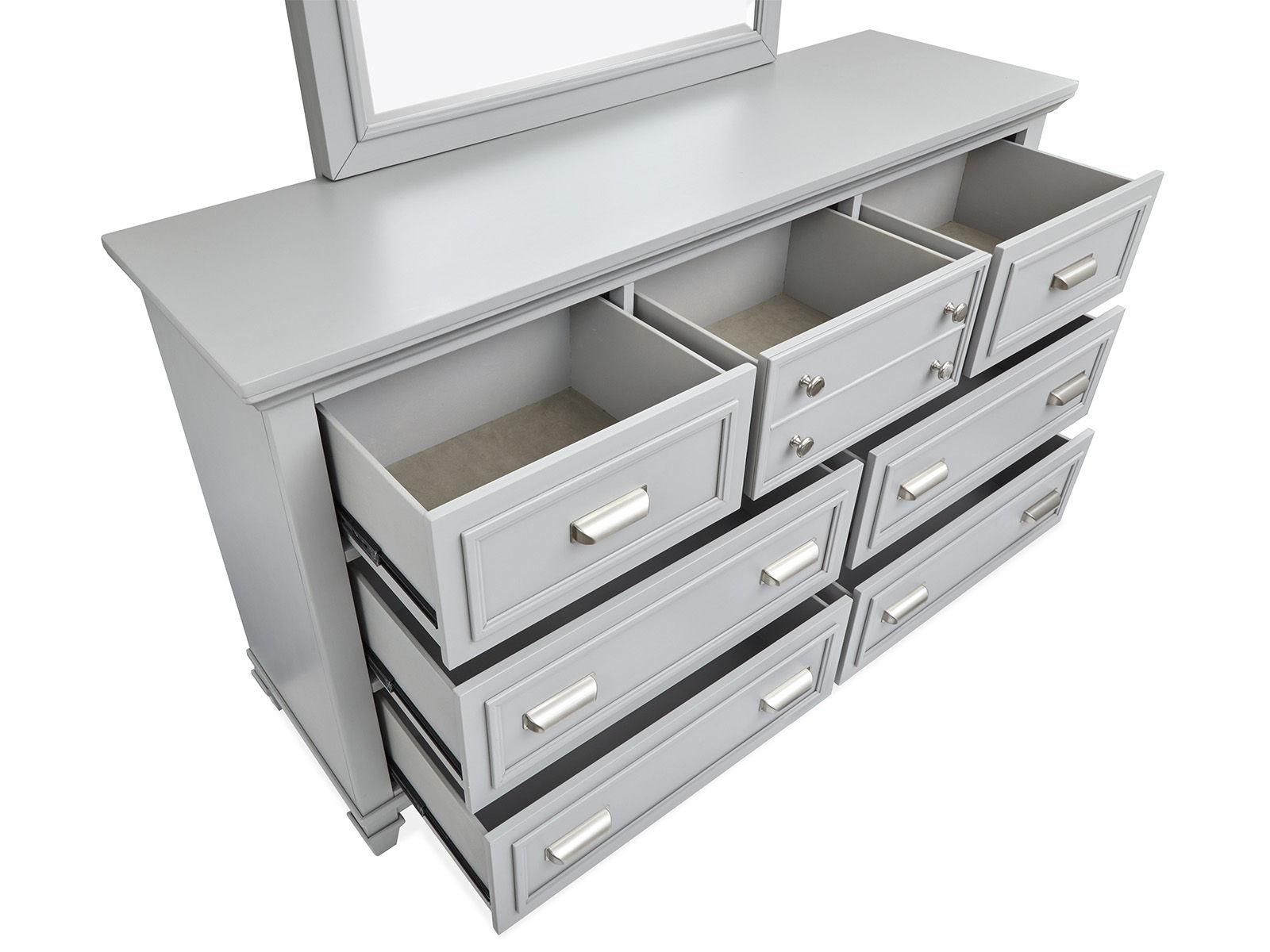 Charleston - Drawer Dresser With Landscape Mirror