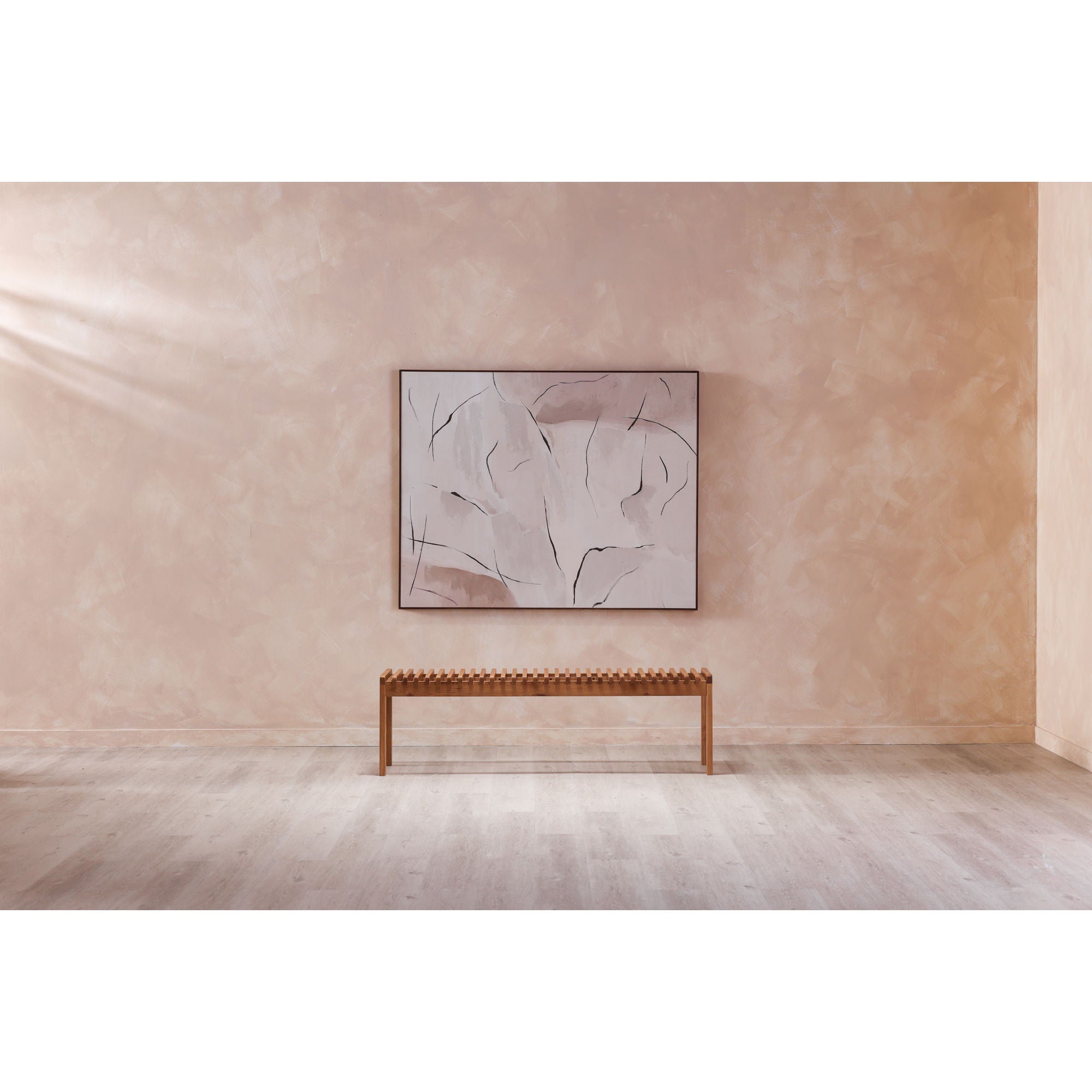 Impression - Framed Painting Terra Palette - White