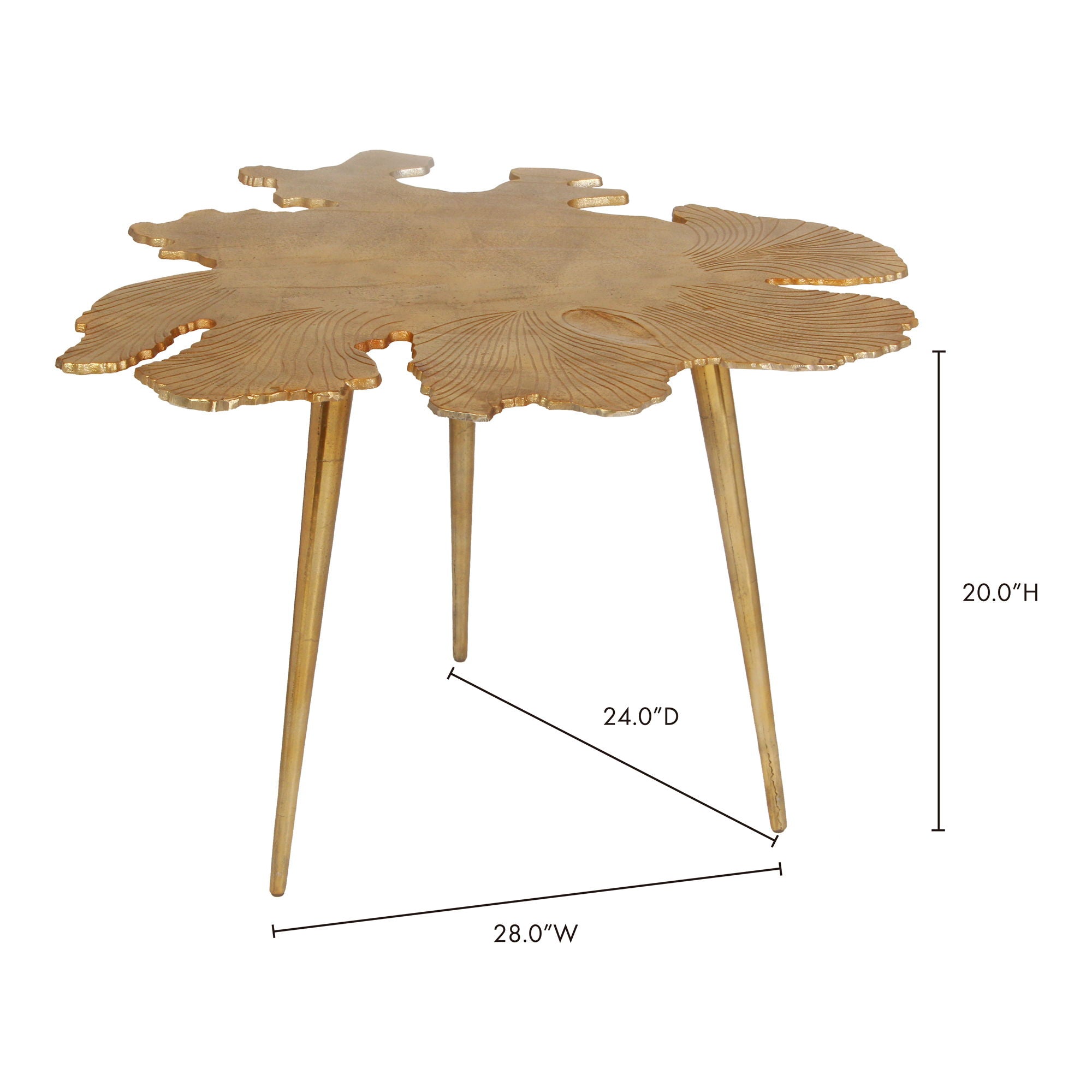Amoeba - Side Table - Gold