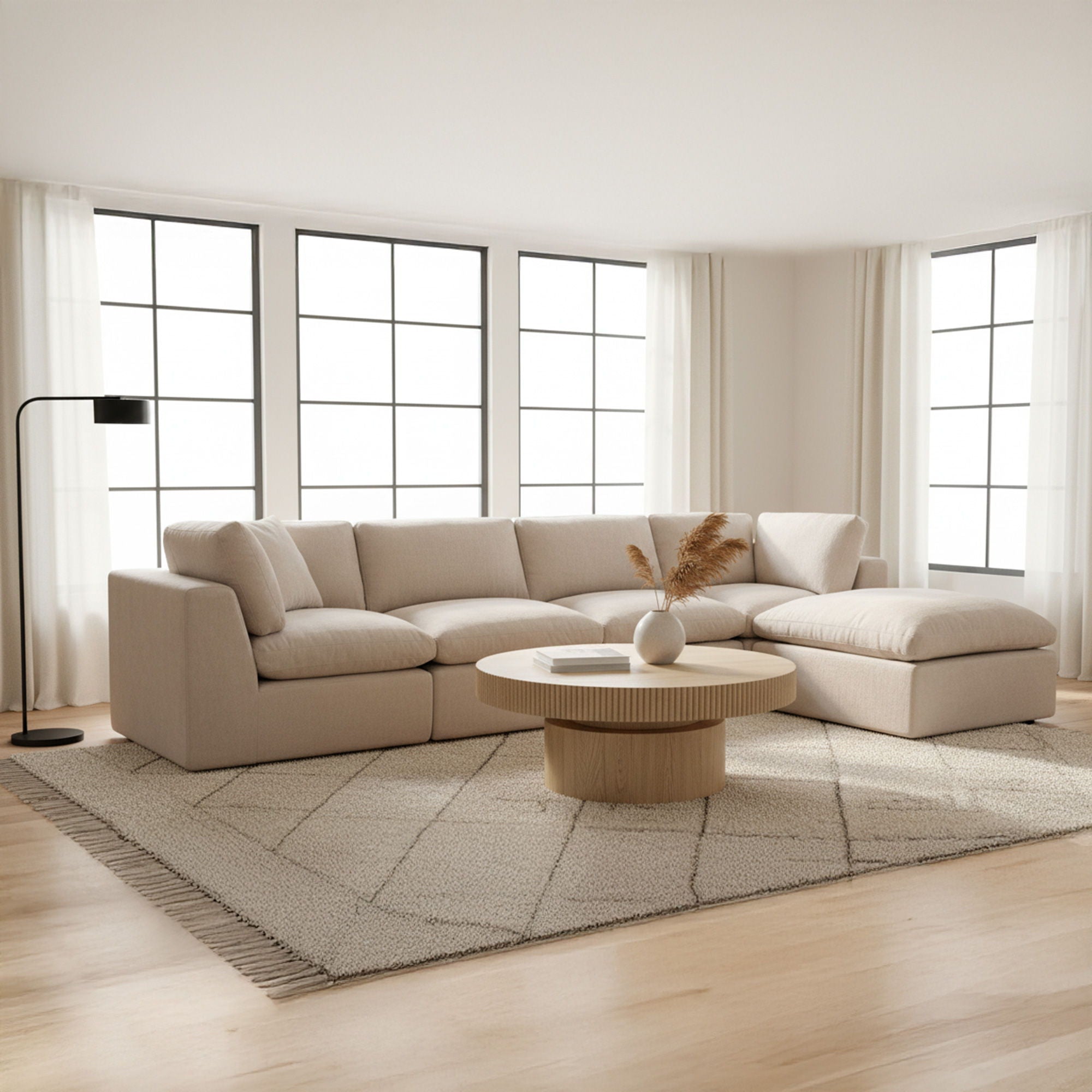 Cates - Ottoman - Pebble