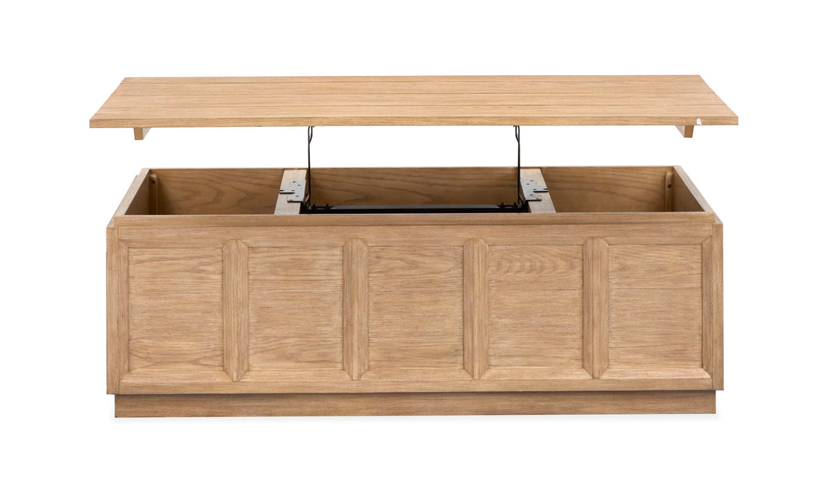Burnham - Lift Top Storage Cocktail Table With Casters - Sable Dusk