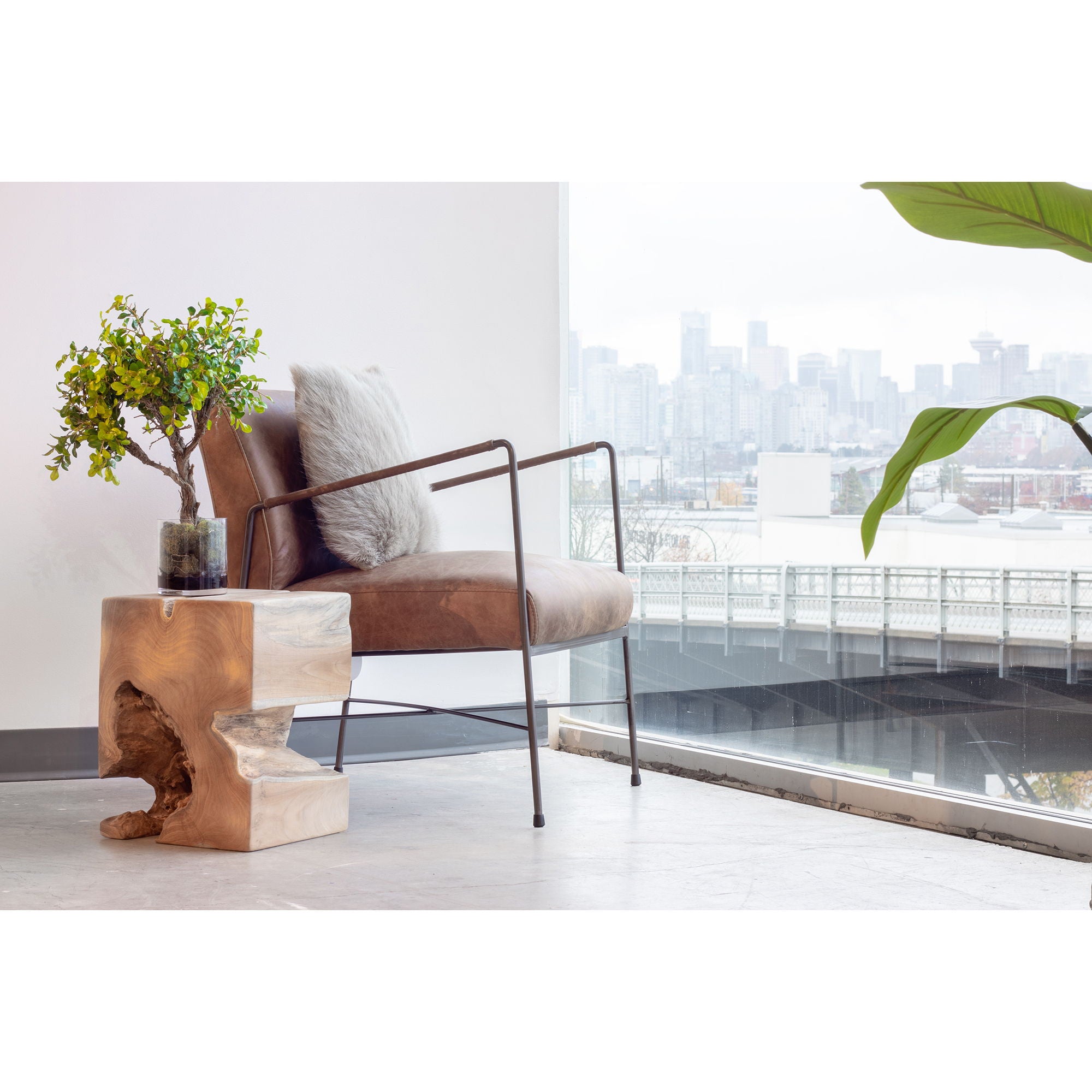 Dagwood - Leather Armchair - Light Brown
