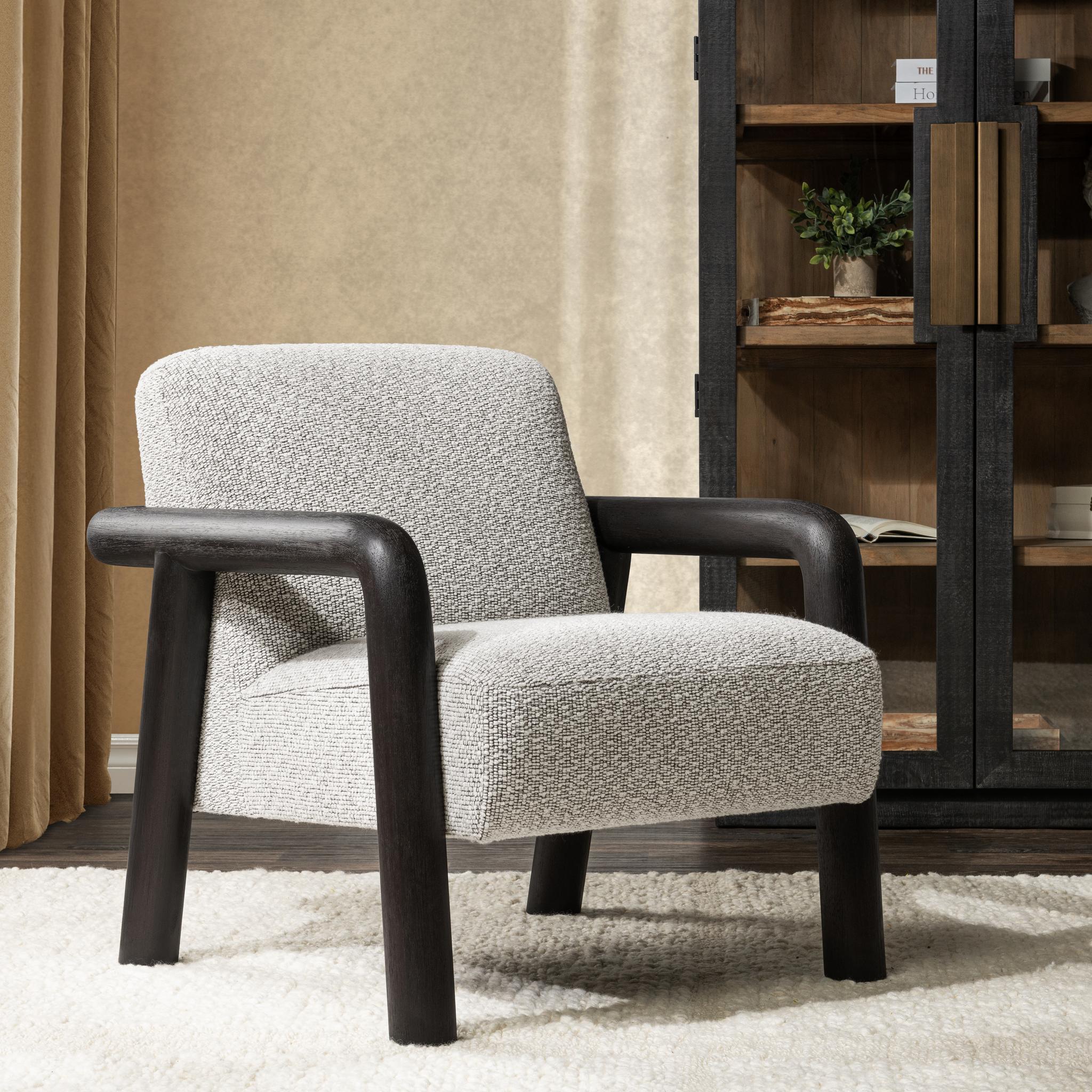 Reyna - Upholstered Accent Chair - Gray
