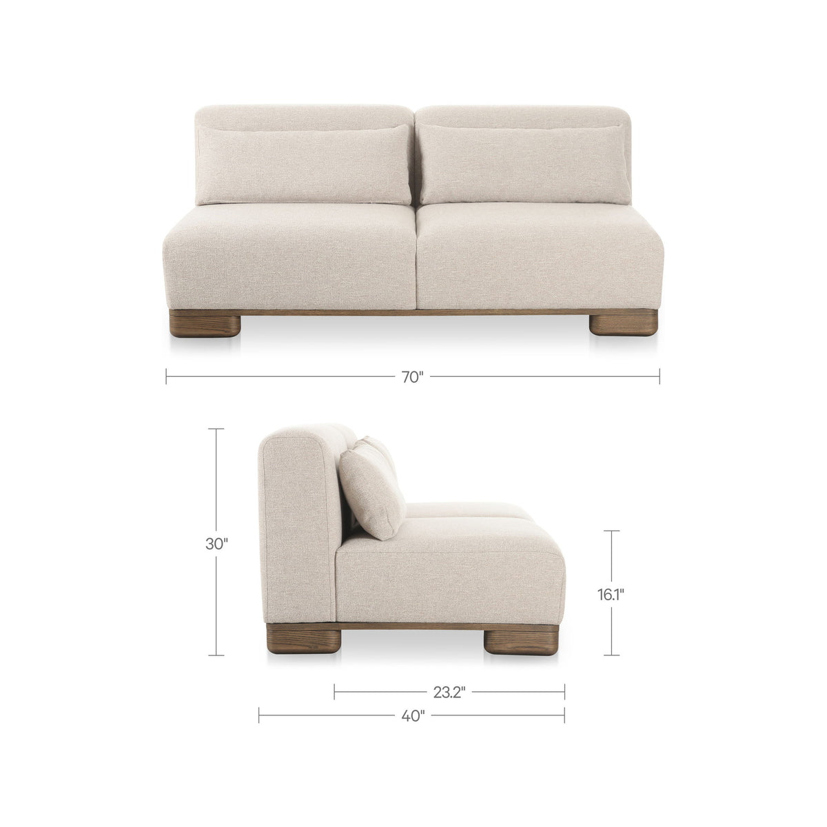 June - Sofa - Oatmeal