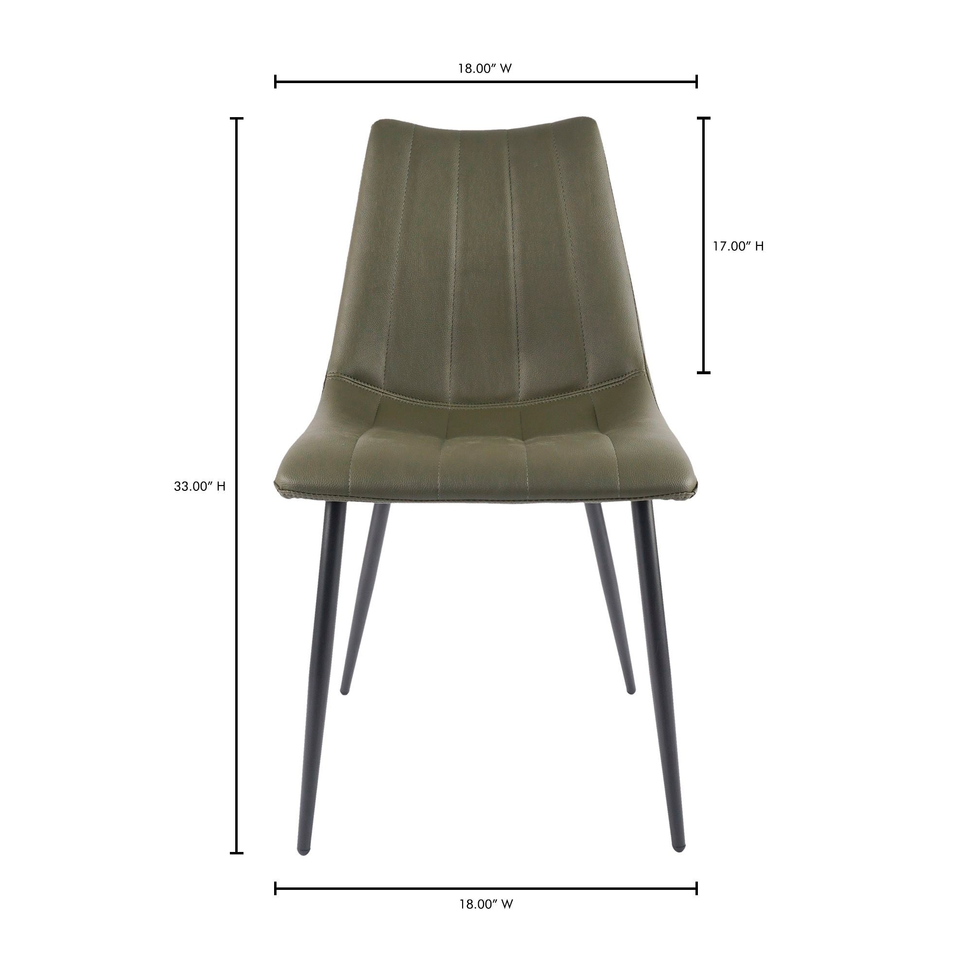 Alibi - Dining Chair (Set of 2) - Dark Green