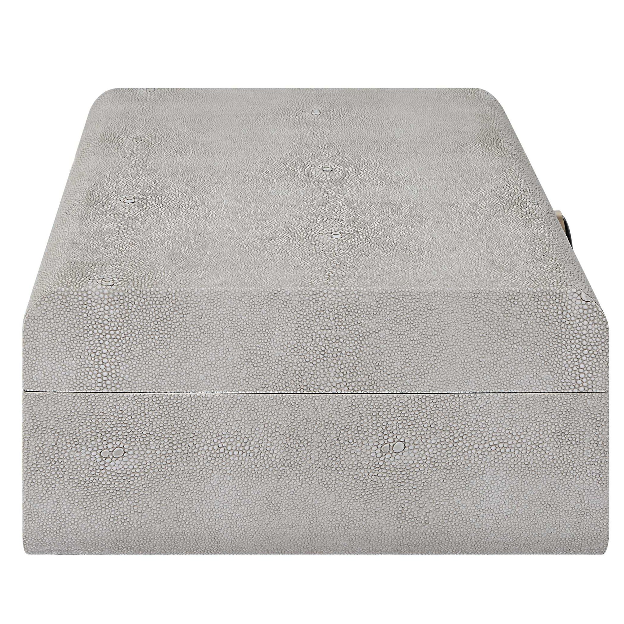 Lalique - Shagreen Box - White