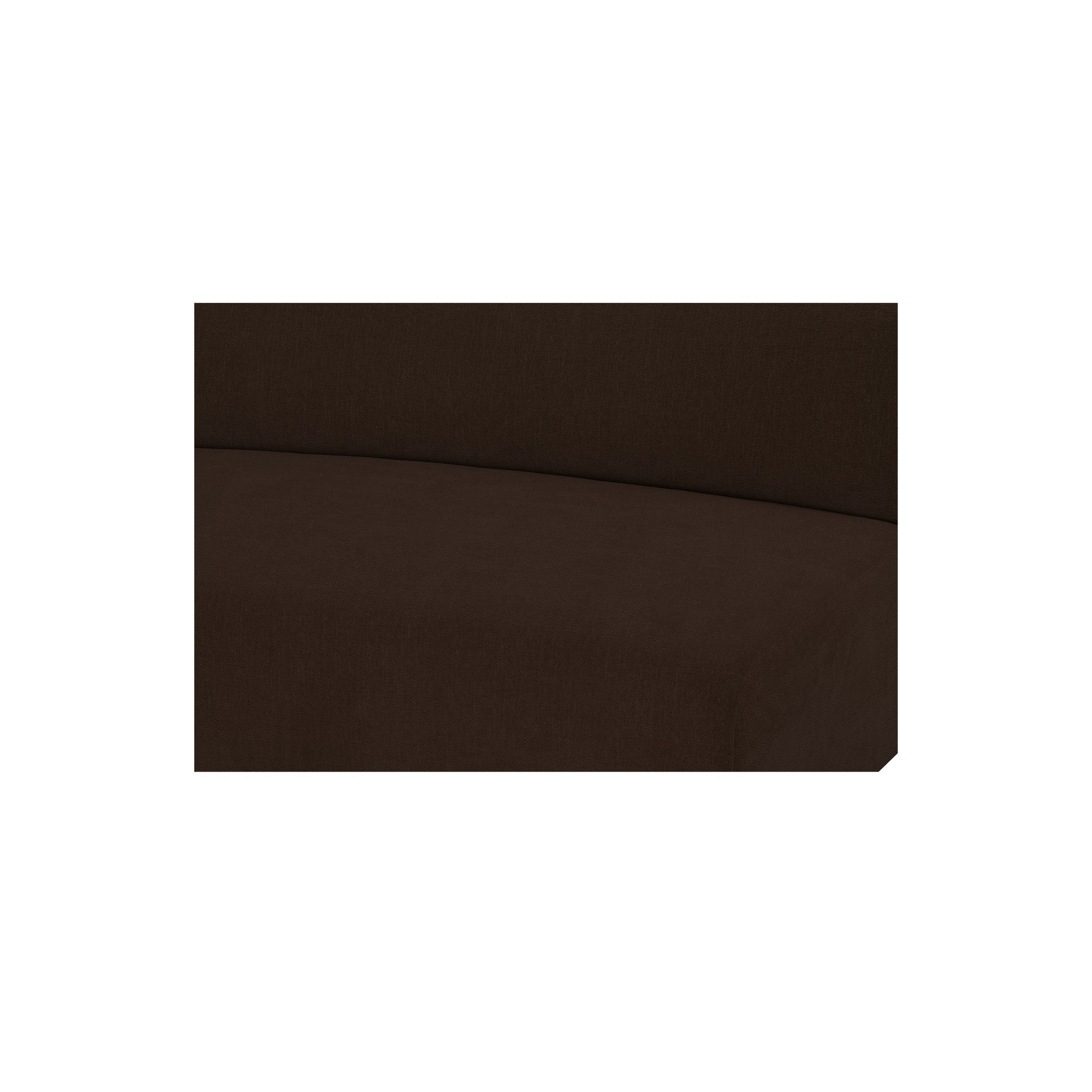 Naomi - 2 Piece Concave Modular Sectional - Dark Brown