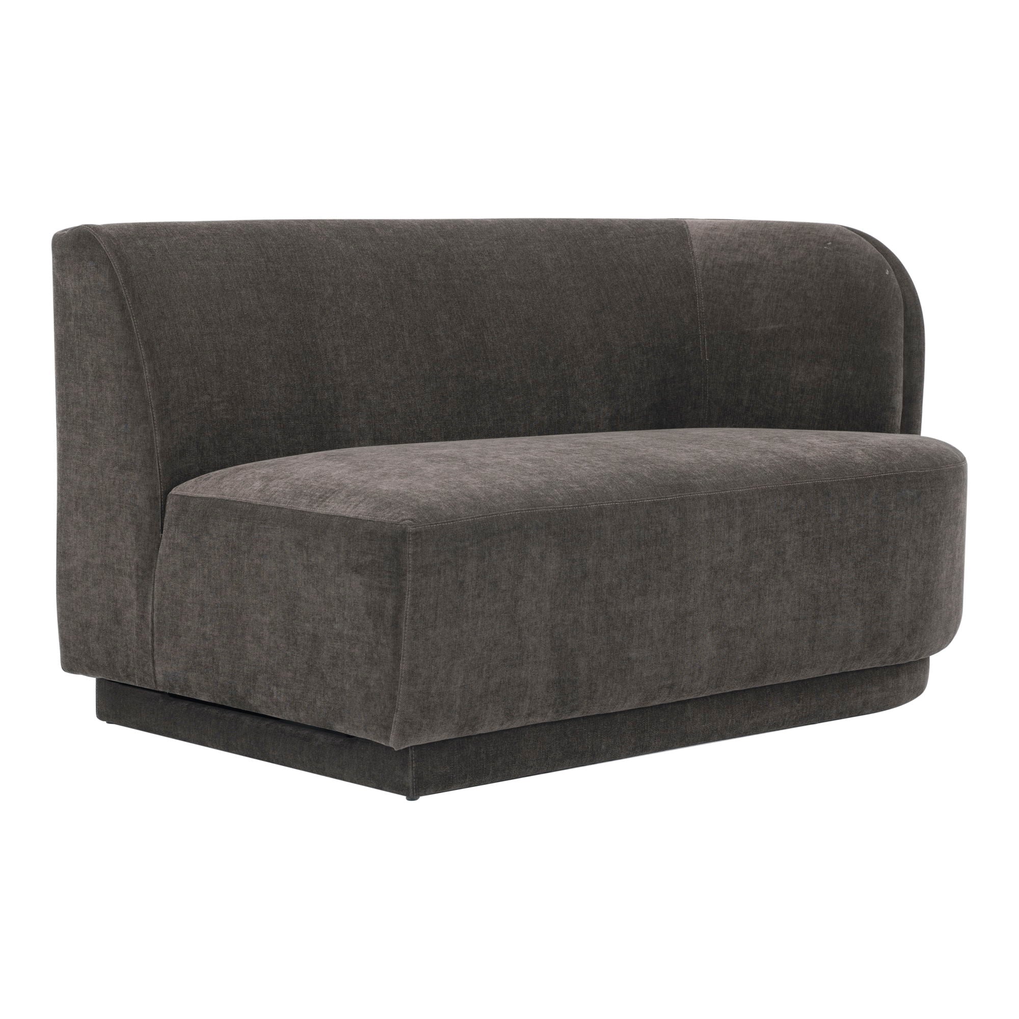 Yoon - Right 2 Seat Sofa - Dark Gray