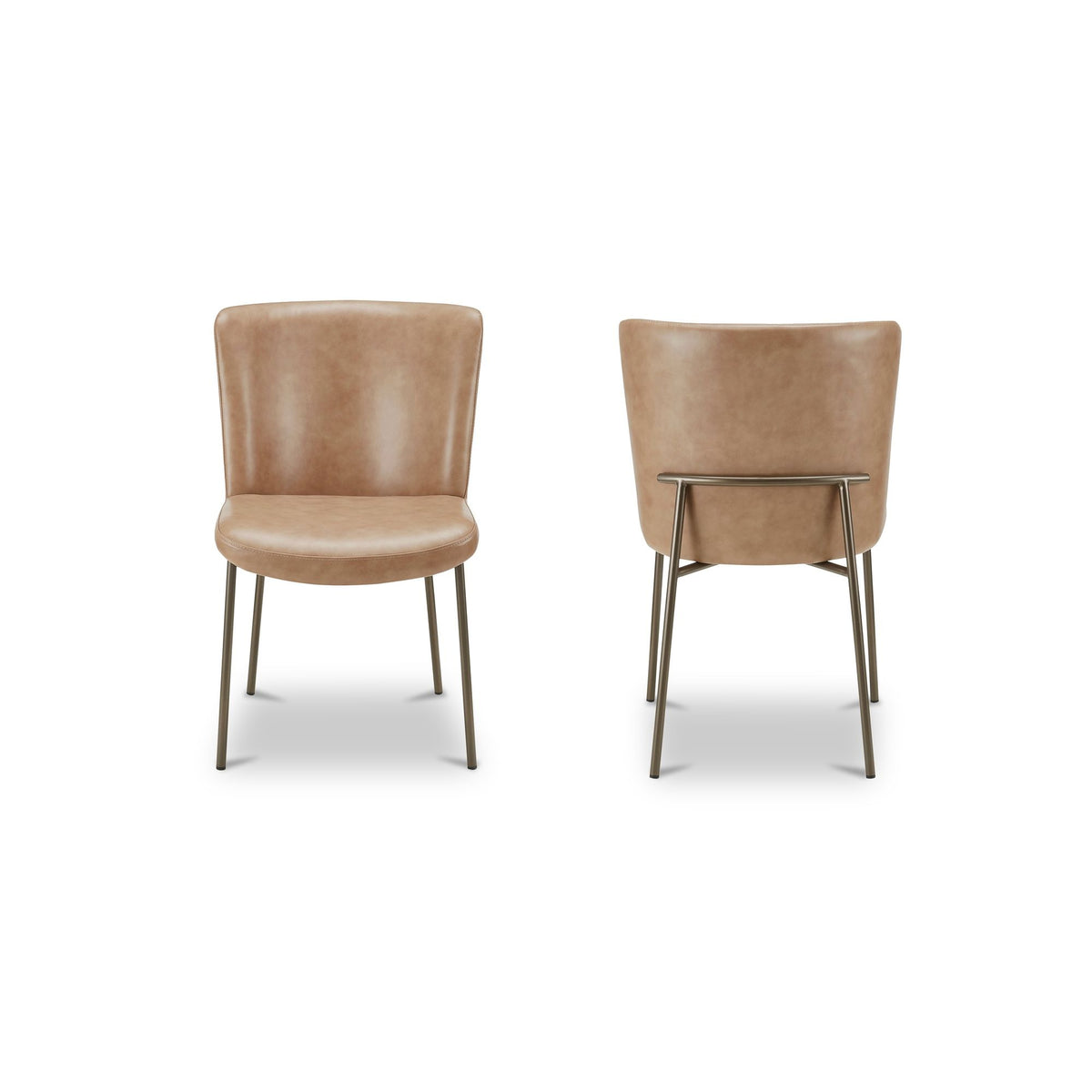 Early - Dining Chair Leather (Set of 2) - Tan