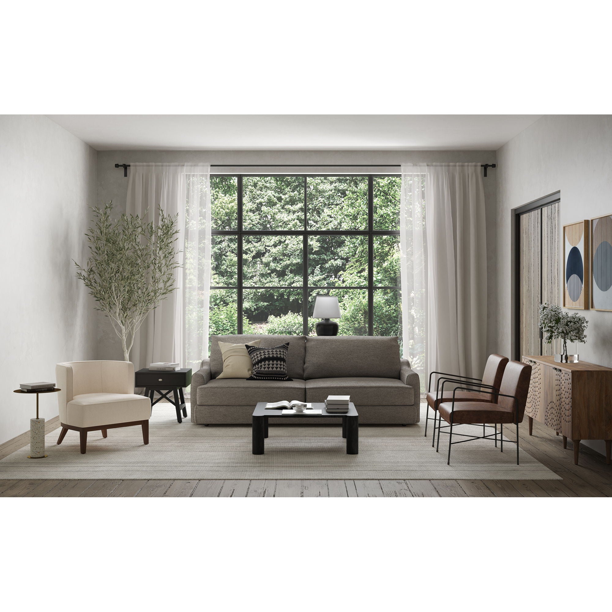 Dagwood - Leather Armchair - Light Brown