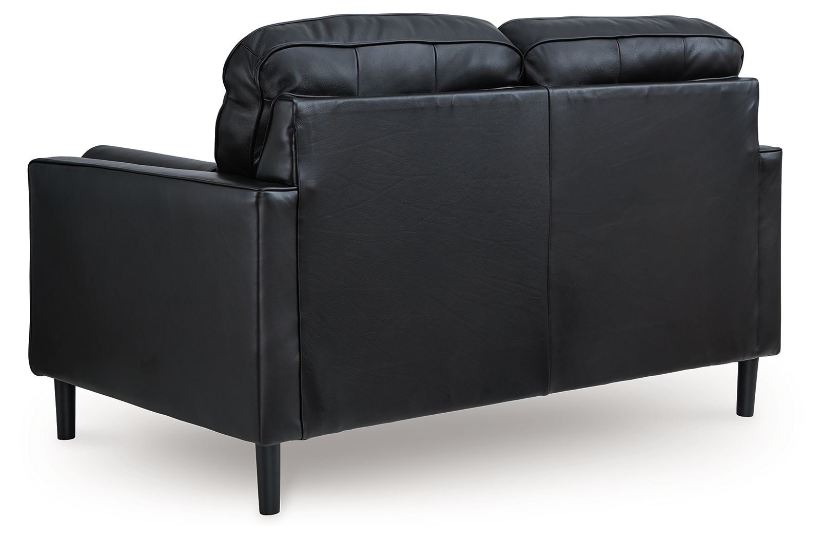 Bryceview - Onyx - Loveseat - Leather Match