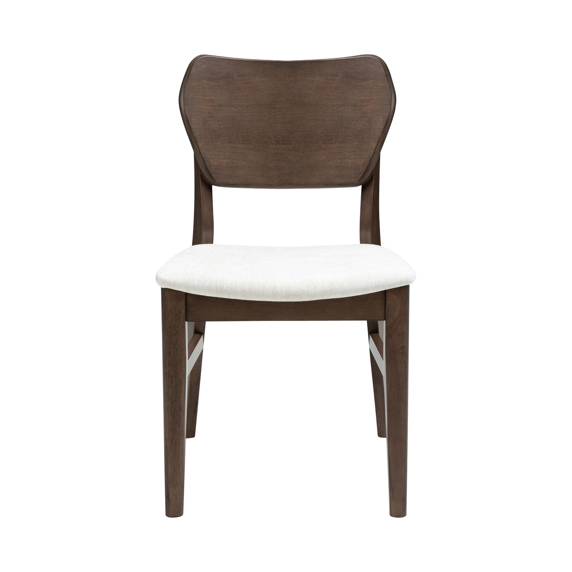West End - Curved Panel Chair With Ivory Seat